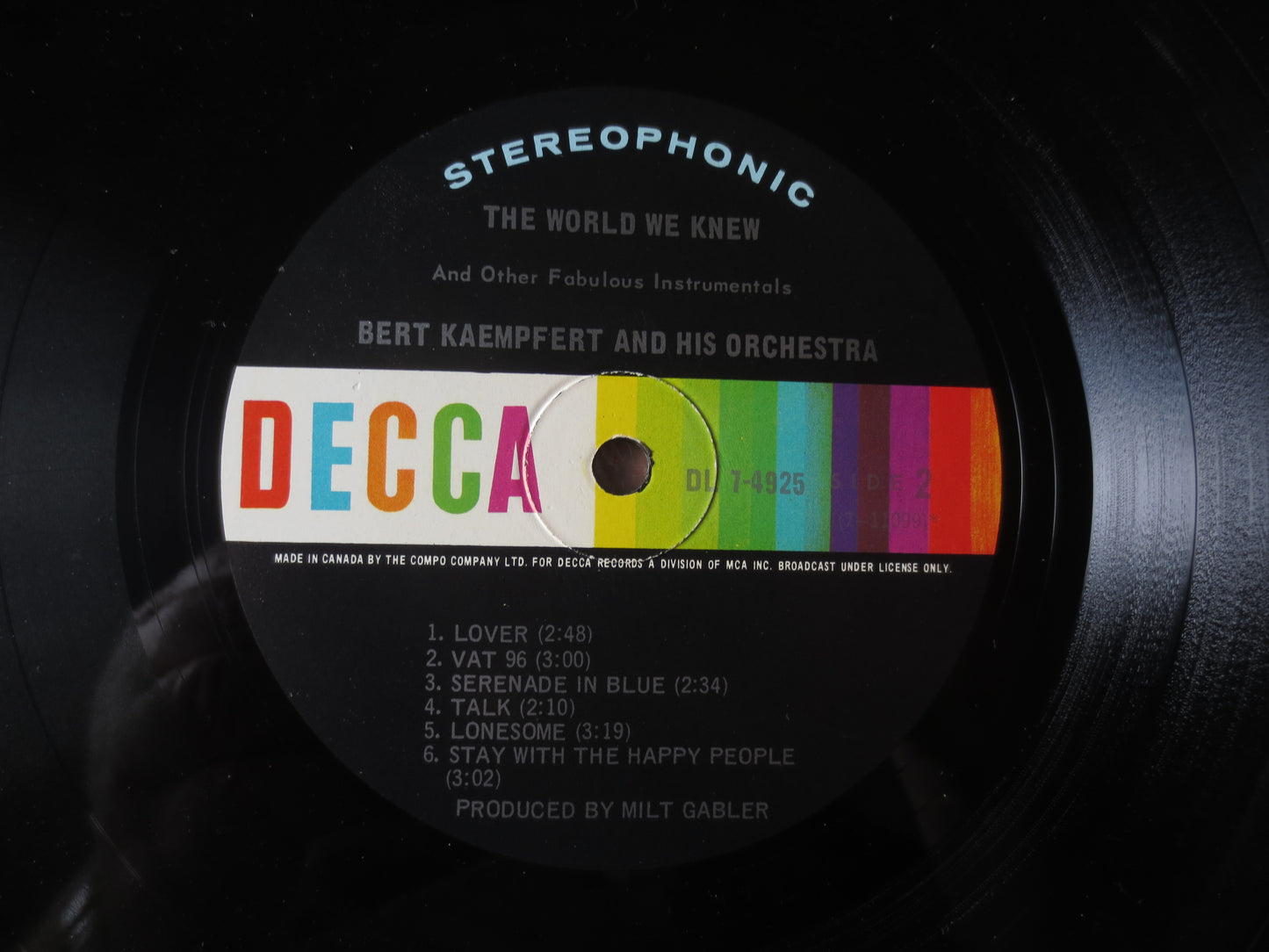 BERT KAEMPFERT, The WORLD We Knew, Bert Kaempfert Album, Jazz Records, Jazz Albums, Bert Kaempfert Music, lps, 1967 Records