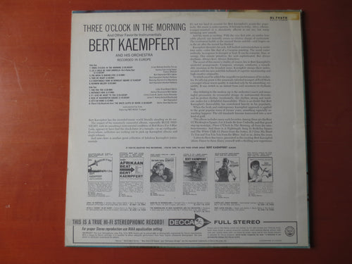 Bert Kaempfert – Three O'Clock in the Morning (1965) Vinyl LP