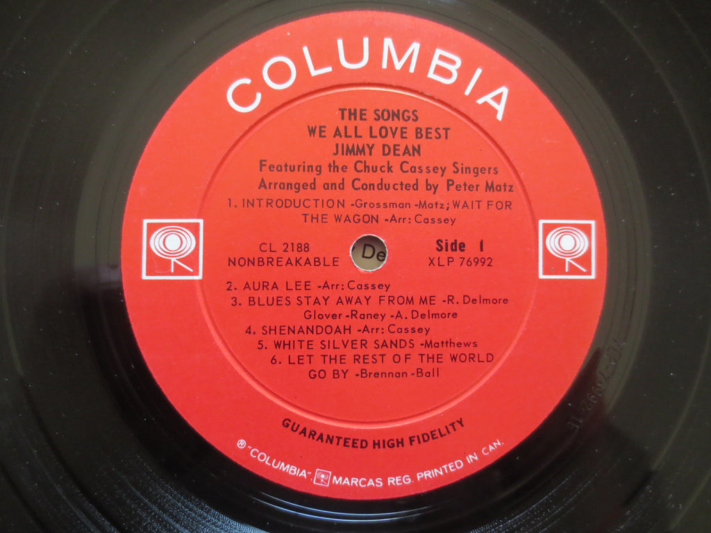 Jimmy Dean – The Songs We All Love Best (1964) Vinyl LP