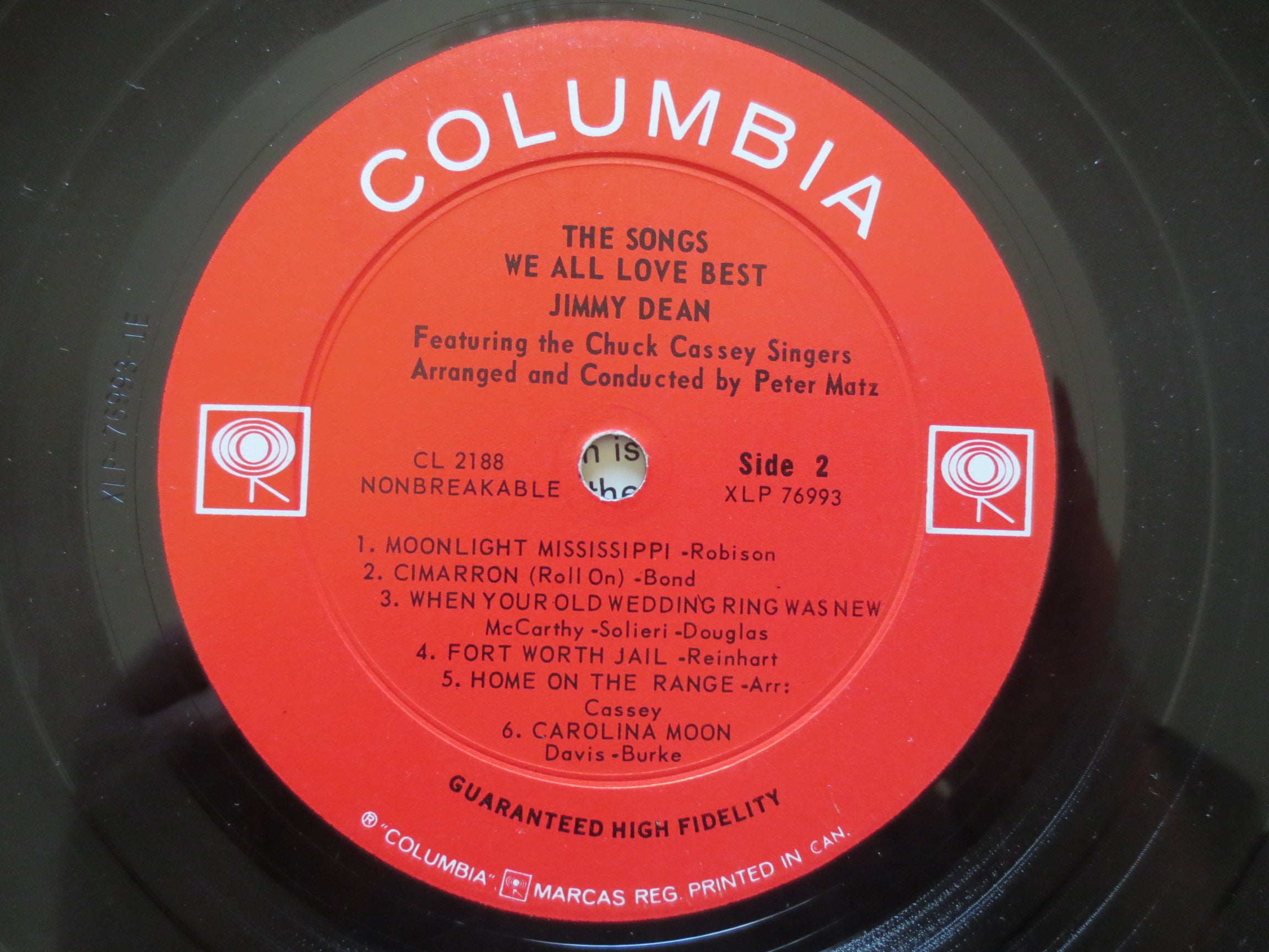 Jimmy Dean – The Songs We All Love Best (1964) Vinyl LP