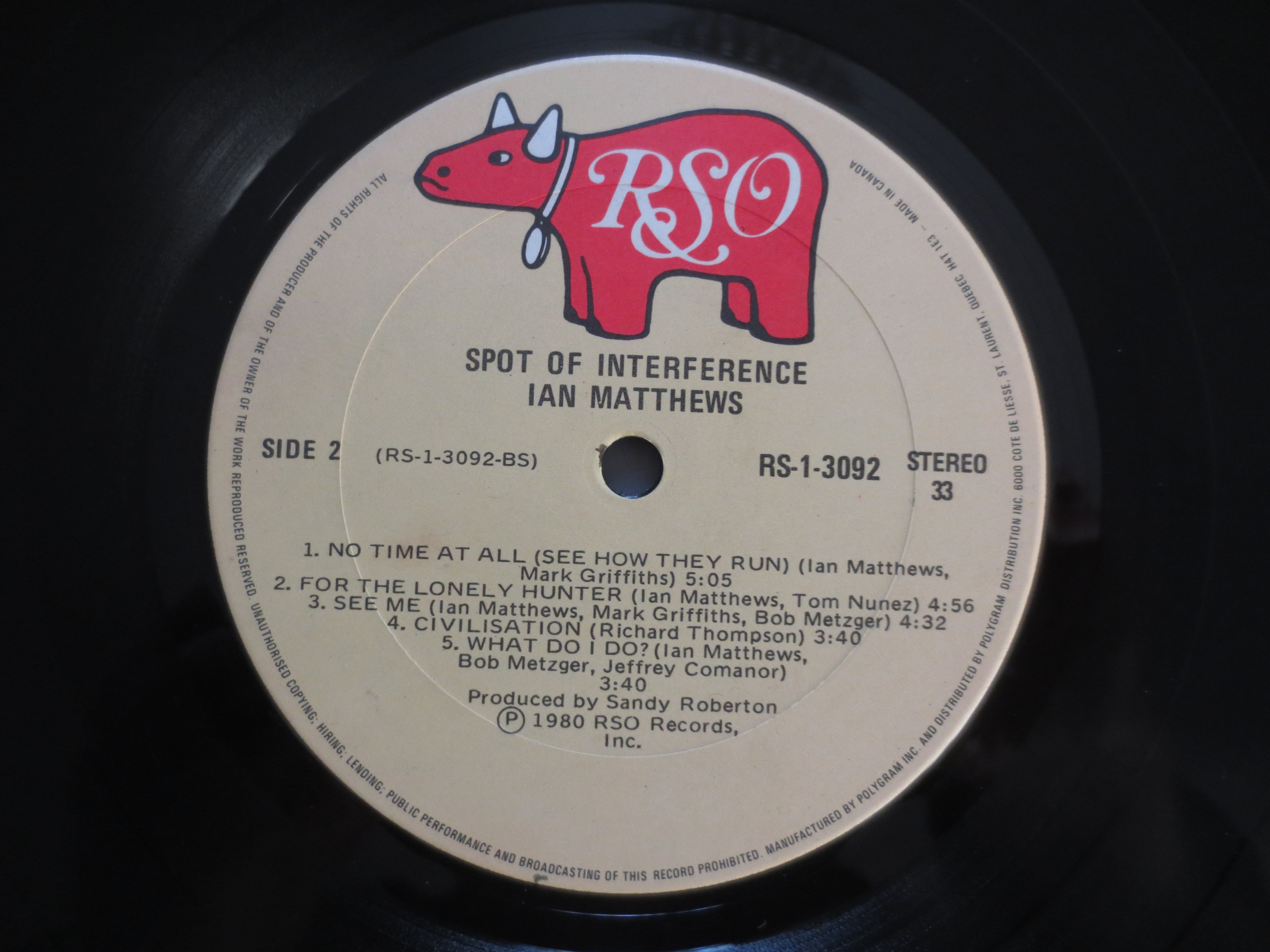 Ian Matthews – Spot of Interference (1980) Vinyl LP