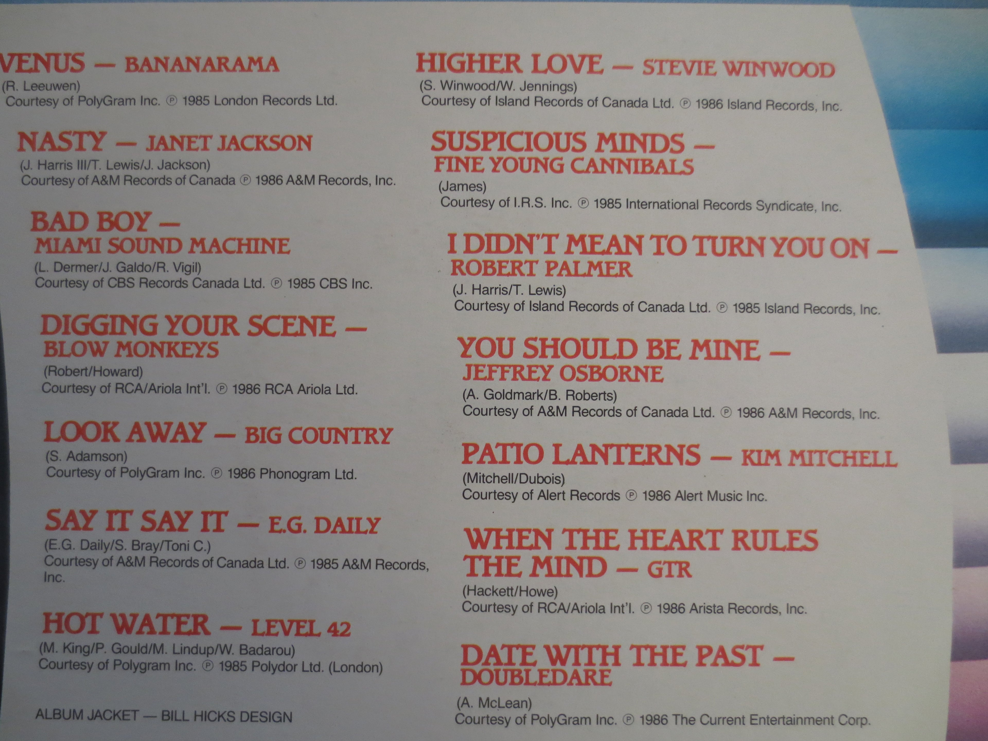 Big Hits Eighty Six – Various Artists (1986) Vinyl LP