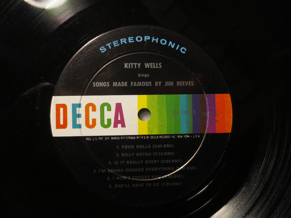 Kitty Wells – Sings Songs Made Famous by Jim Reeves (1966) Vinyl LP