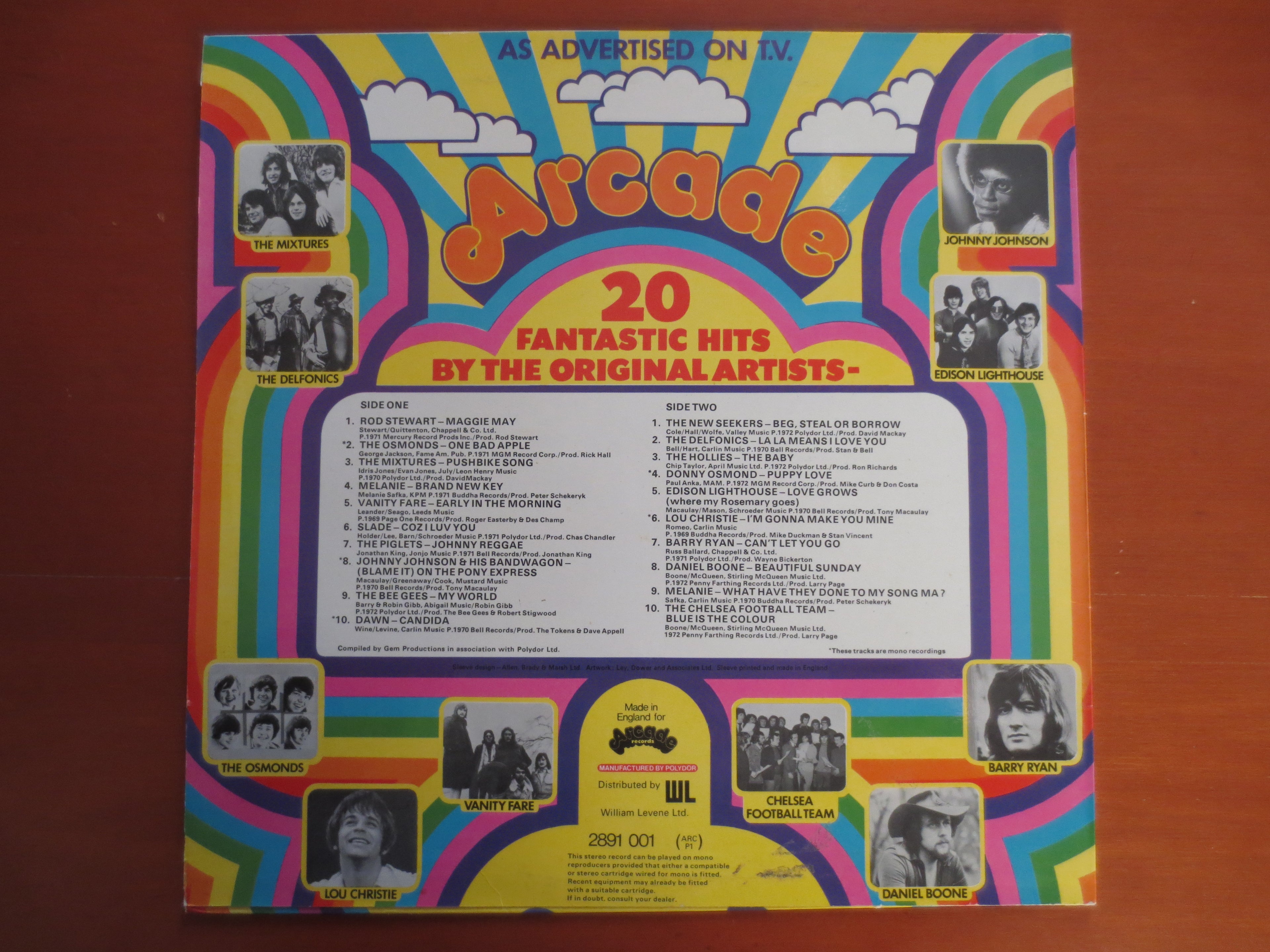 Various Artists – 20 Fantastic Hits by the Original Artists (1972) [Vinyl LP]