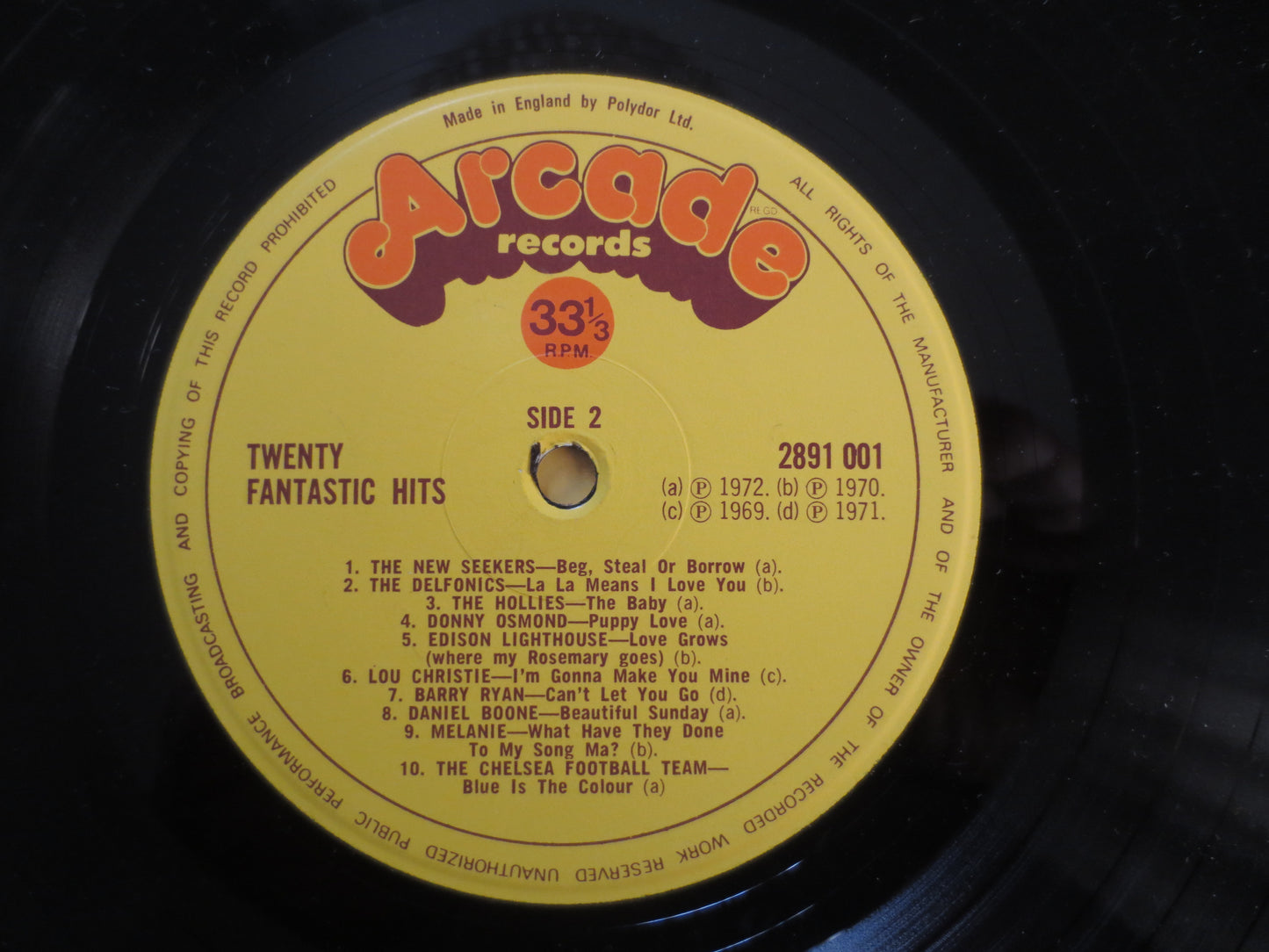 20 FANTASTIC HITS, ARCADE Records, Vintage Vinyl, Slade Records, The Piglets Records, Vinyl Records, Vinyl, 1972 Records