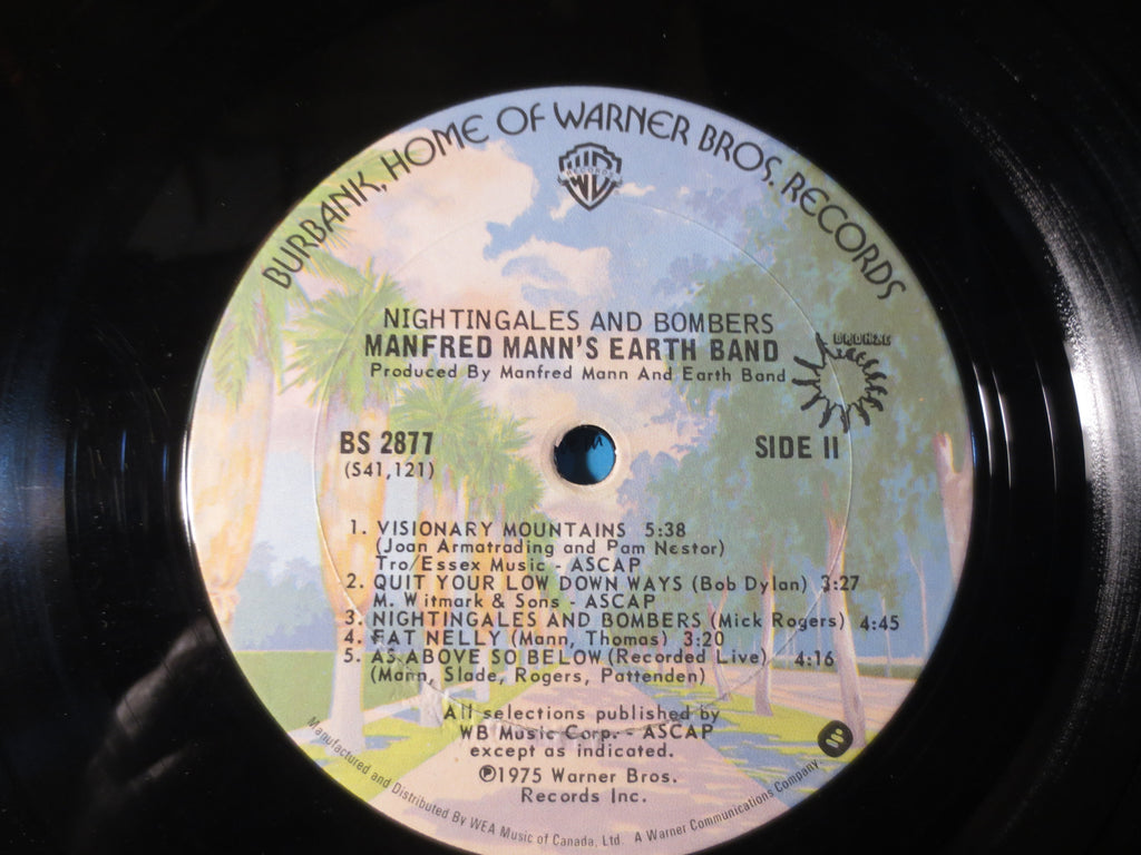 Manfred Mann's Earth Band – Nightingales and Bombers (1975) Vinyl LP