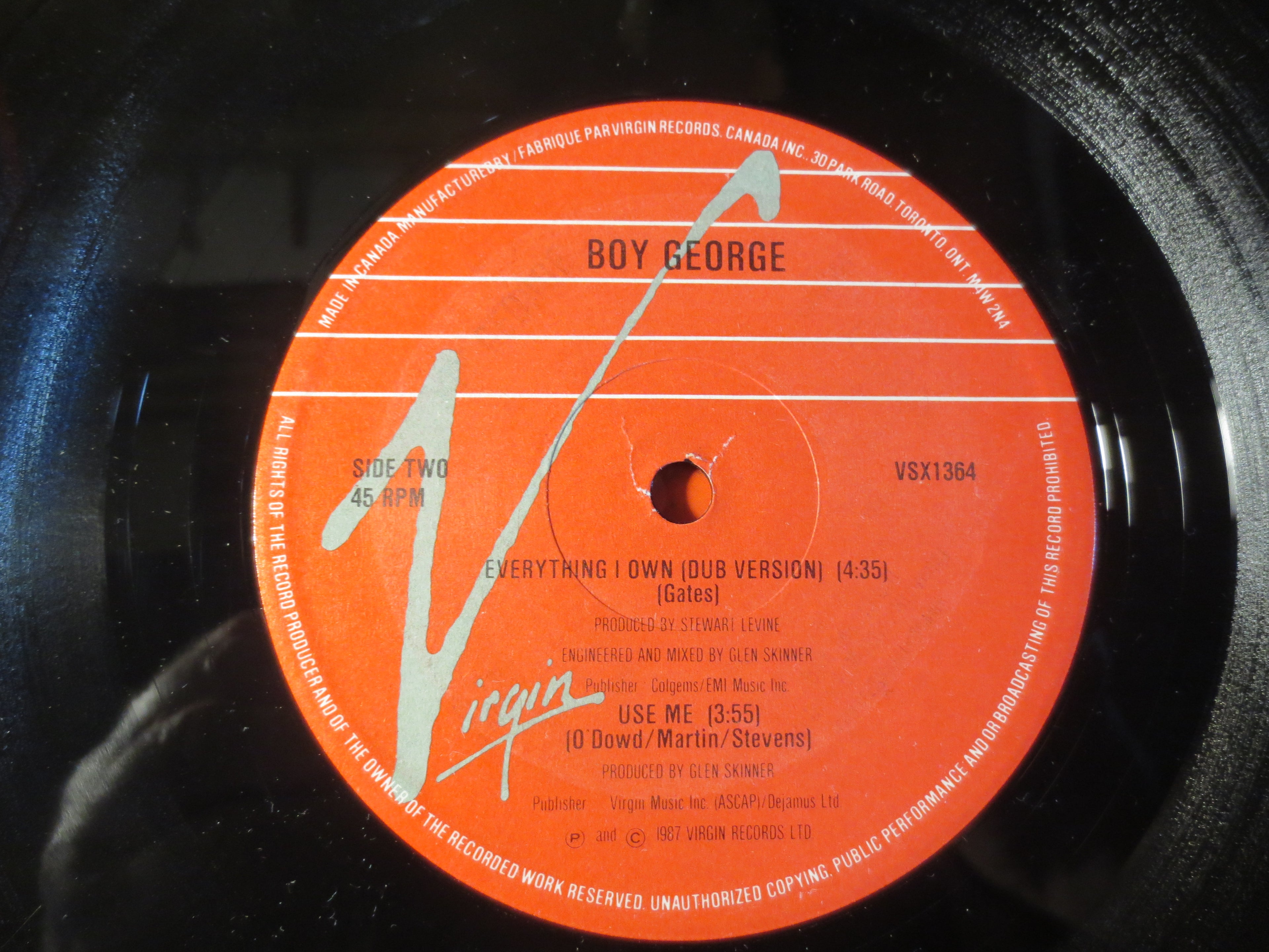 Boy George – Everything I Own (1987) Vinyl EP