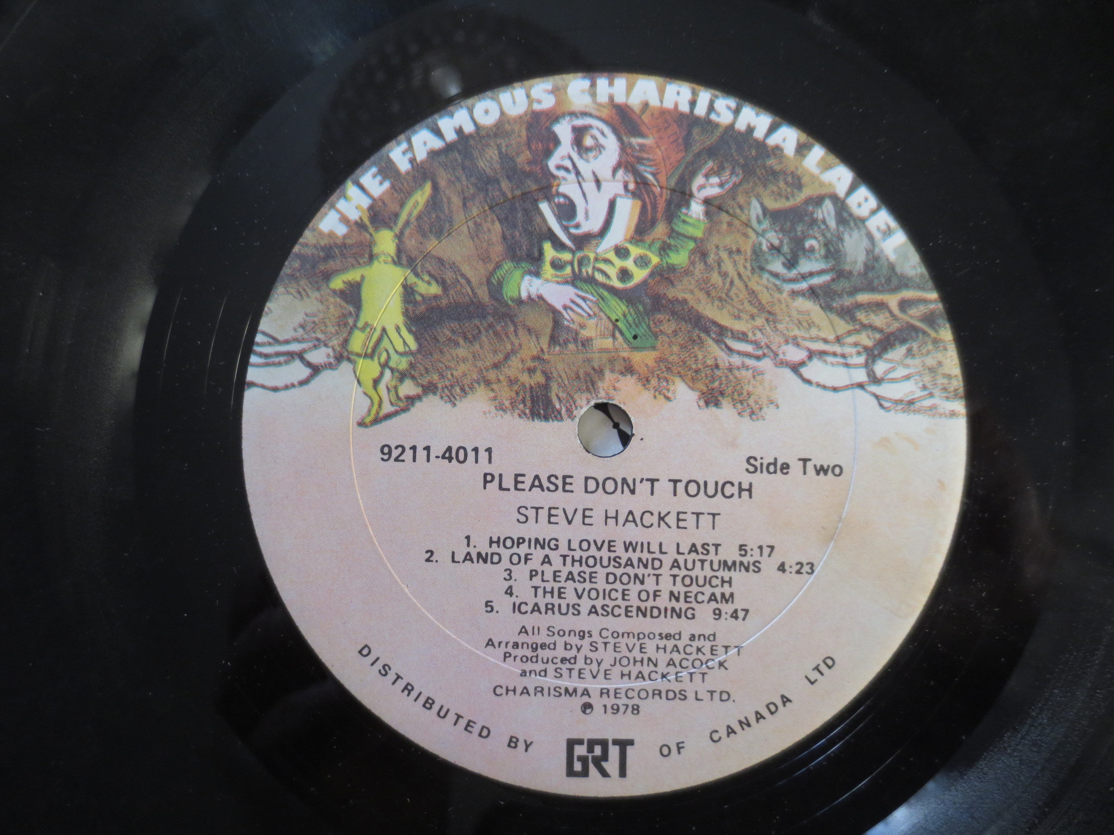 Steve Hackett – Please Don't Touch (1978) Vinyl LP