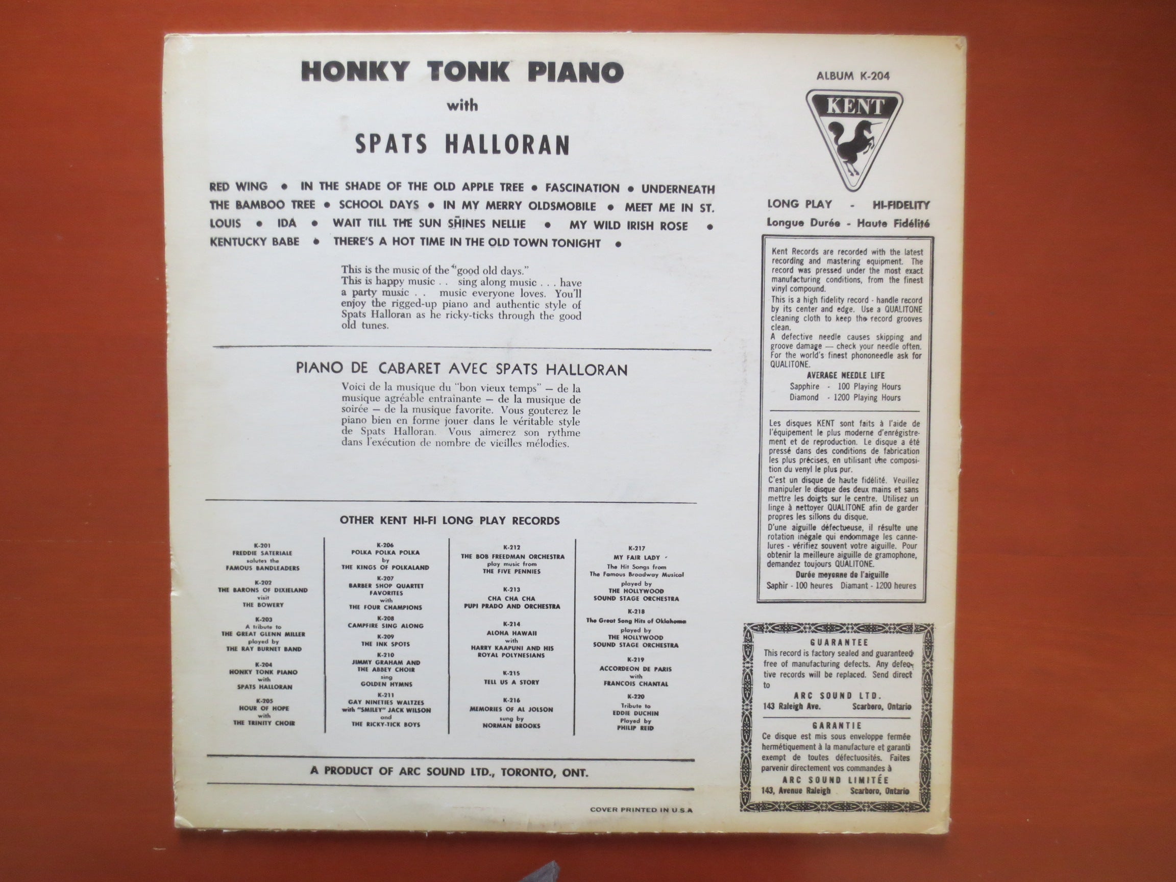 Spats Halloran – Ragtime (1959) Vinyl LP