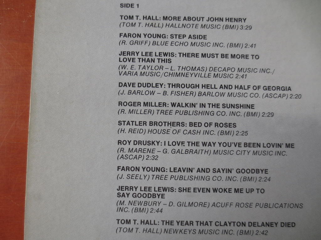 COUNTRY RECORDS, Country CLASSICS, Country Albums, Country Music, Tee Vee Records, Country Lp, Vinyl Record, 1973 Records