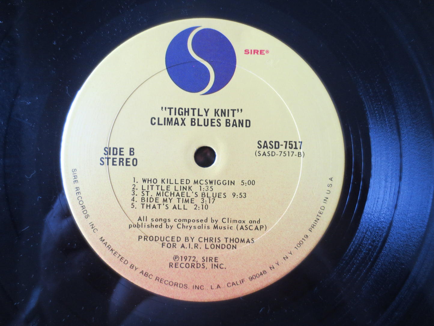 CLIMAX BLUES BAND, Tightly Knit, Blues Record, Vintage Vinyl, Record Vinyl, Record, Vinyl Record, Vinyl Lp, 1976 Records