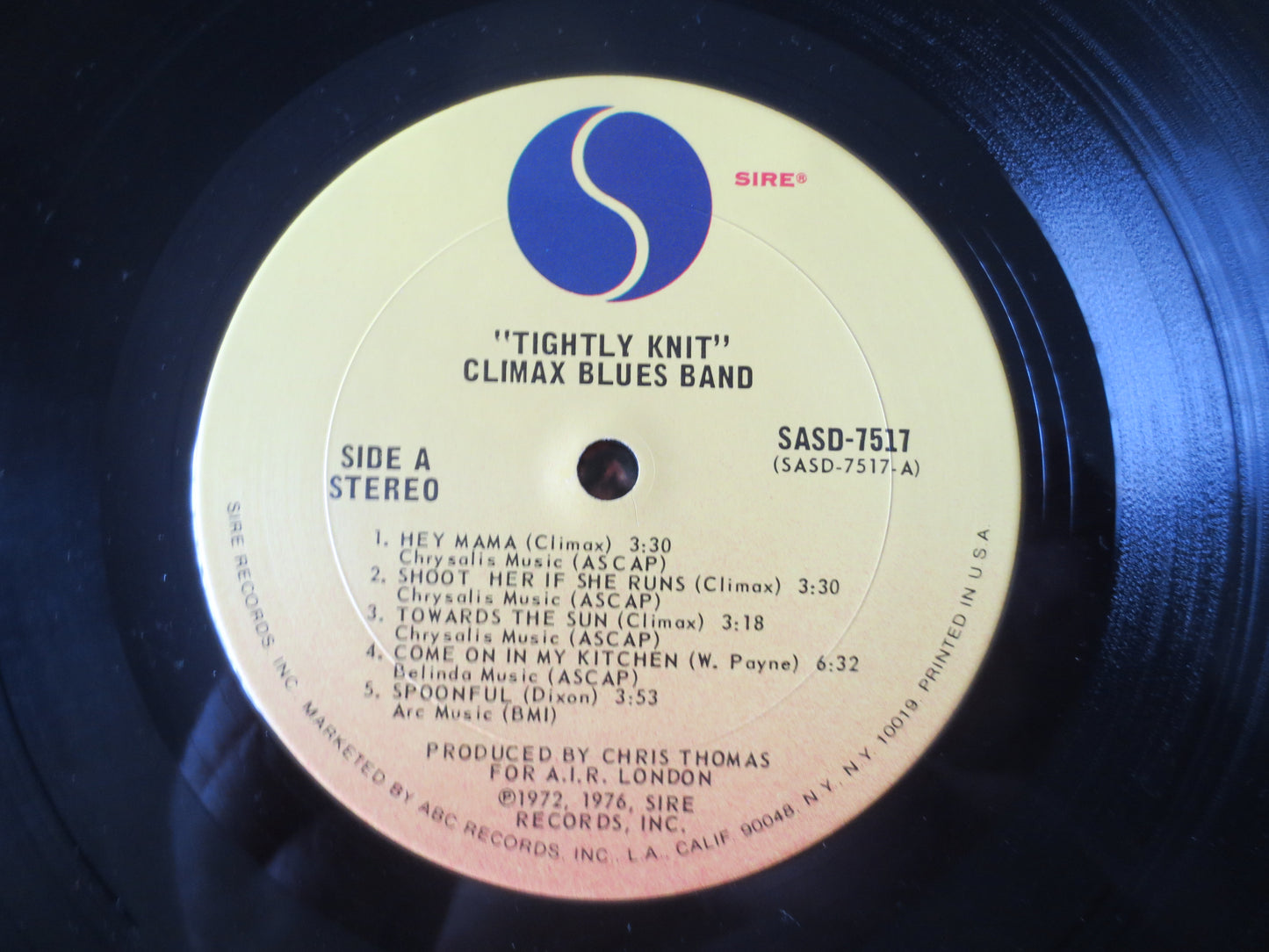 CLIMAX BLUES BAND, Tightly Knit, Blues Record, Vintage Vinyl, Record Vinyl, Record, Vinyl Record, Vinyl Lp, 1976 Records