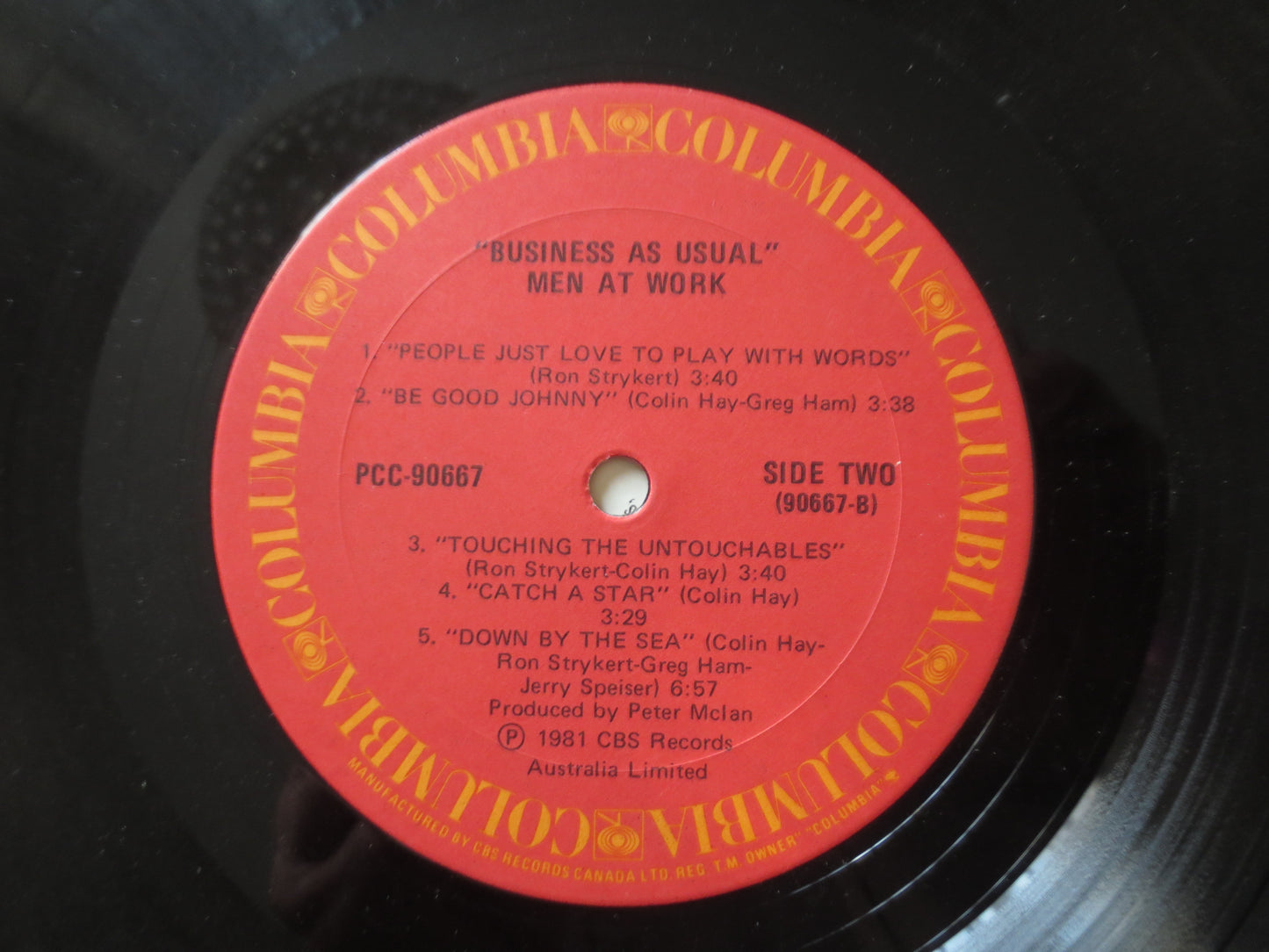 MEN at WORK, BUSINESS as Usual, Men At Work Lp, Pop Record, Rock Record, Vintage Vinyl, Records, Rock Vinyl, 1982 Records