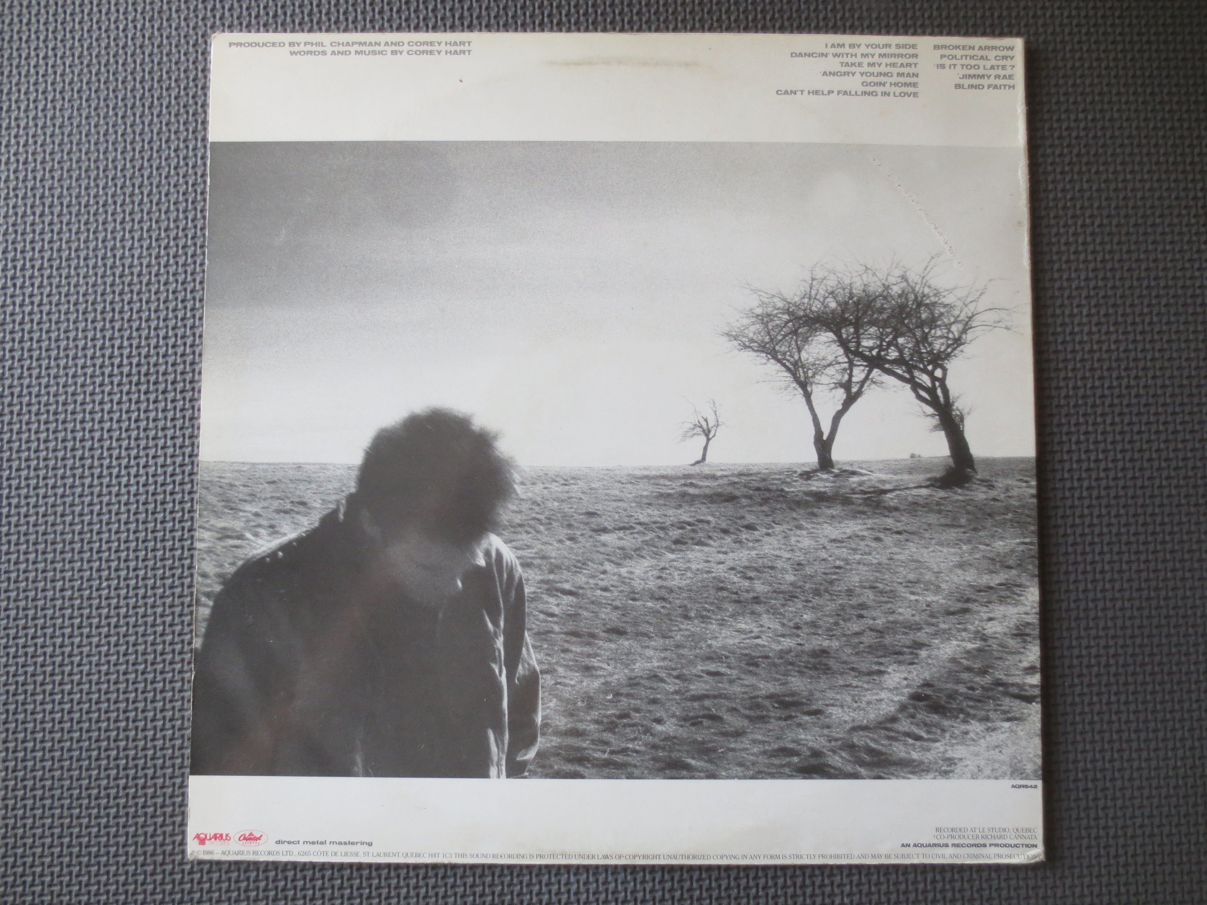 Corey Hart – Fields of Fire (1986) Vinyl LP
