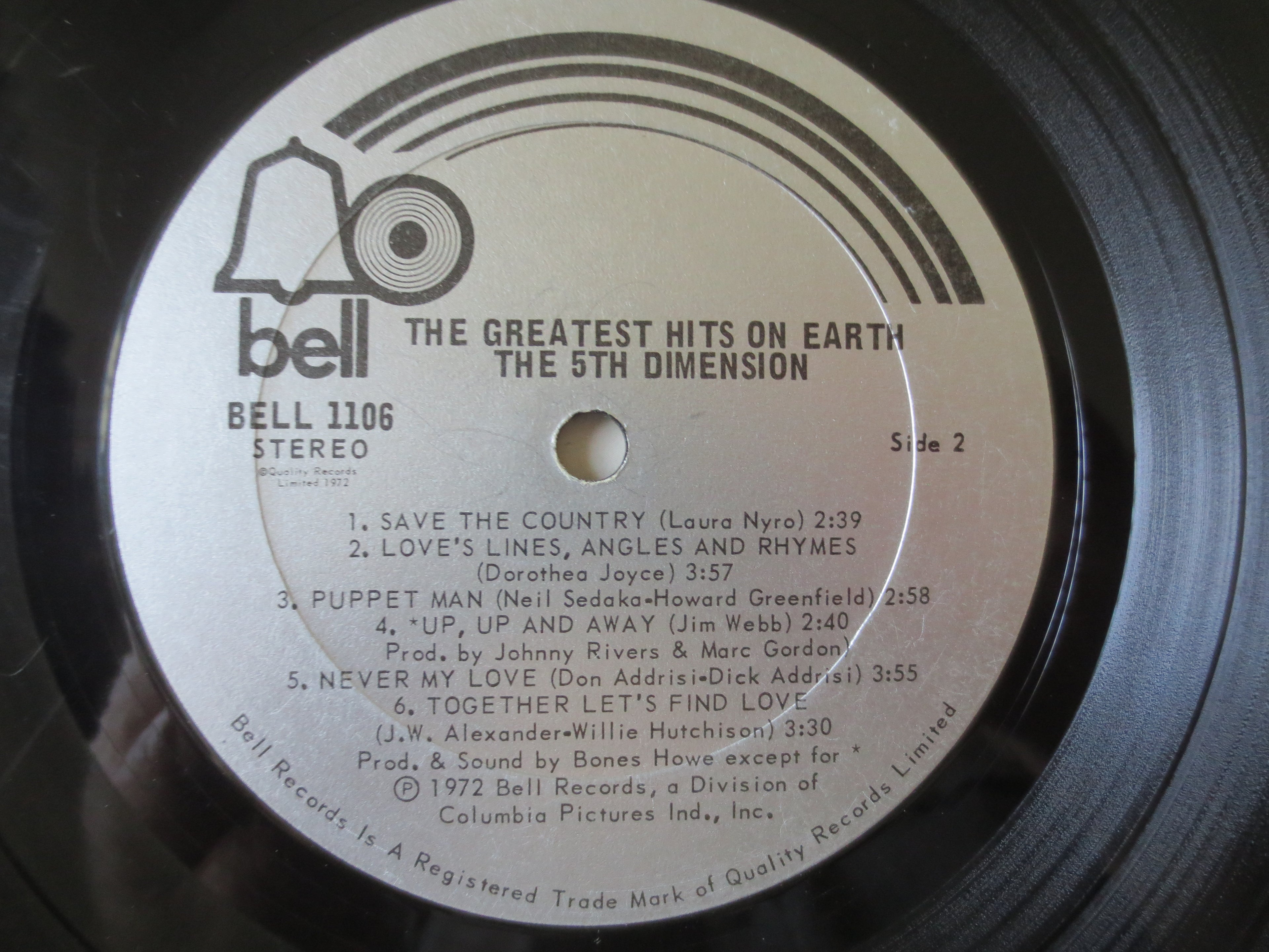 The 5th Dimension – Greatest Hits on Earth (1972) Vinyl LP