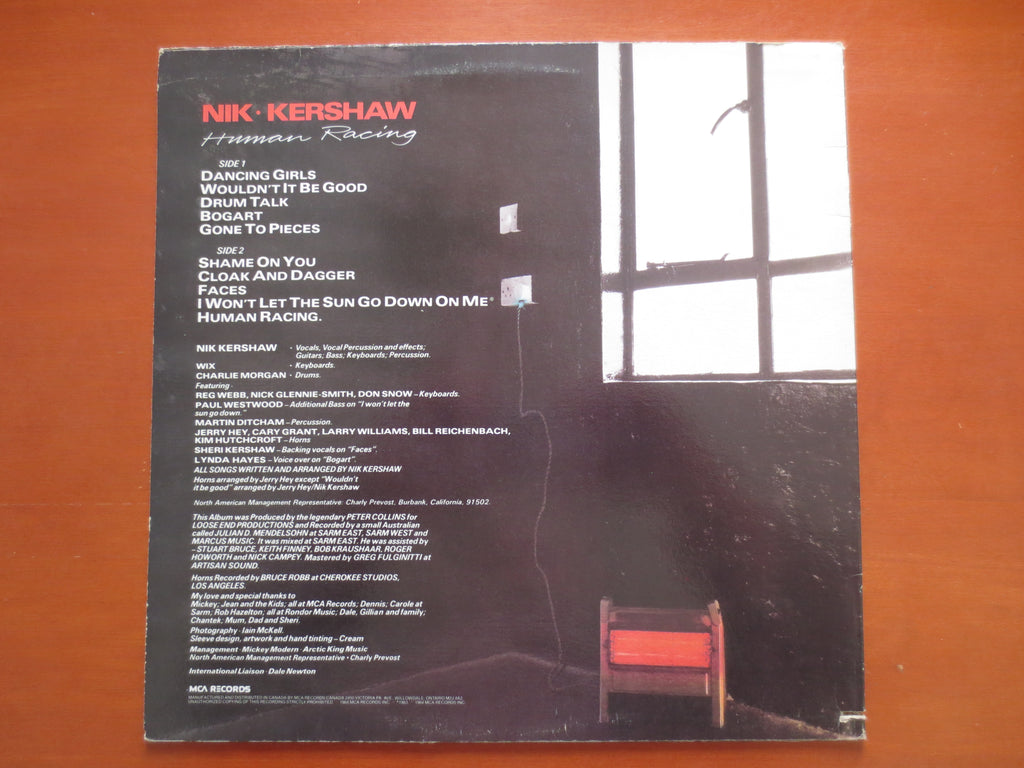 Nik Kershaw – Human Racing (1983) Vinyl LP