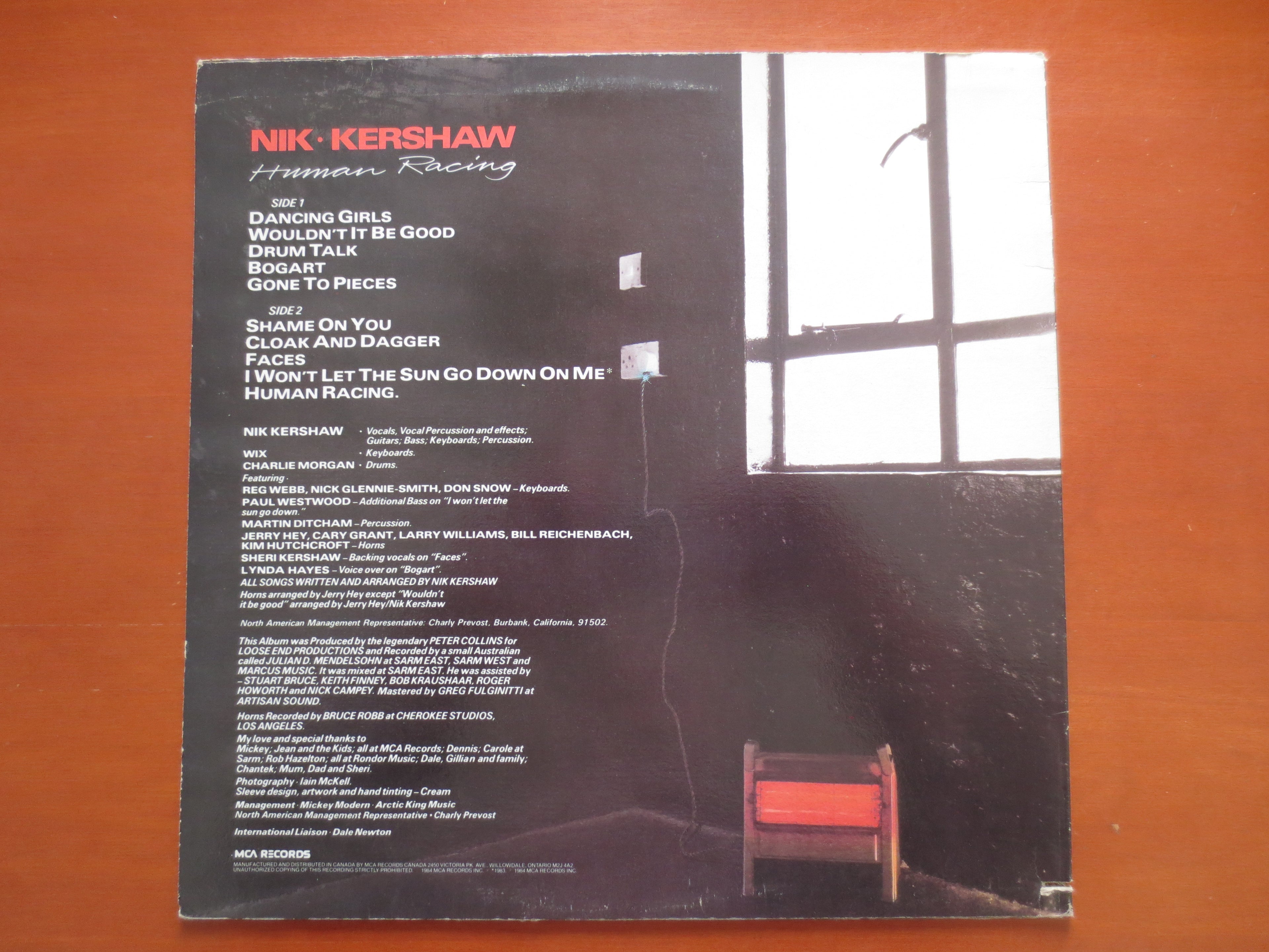 Nik Kershaw – Human Racing (1983) Vinyl LP