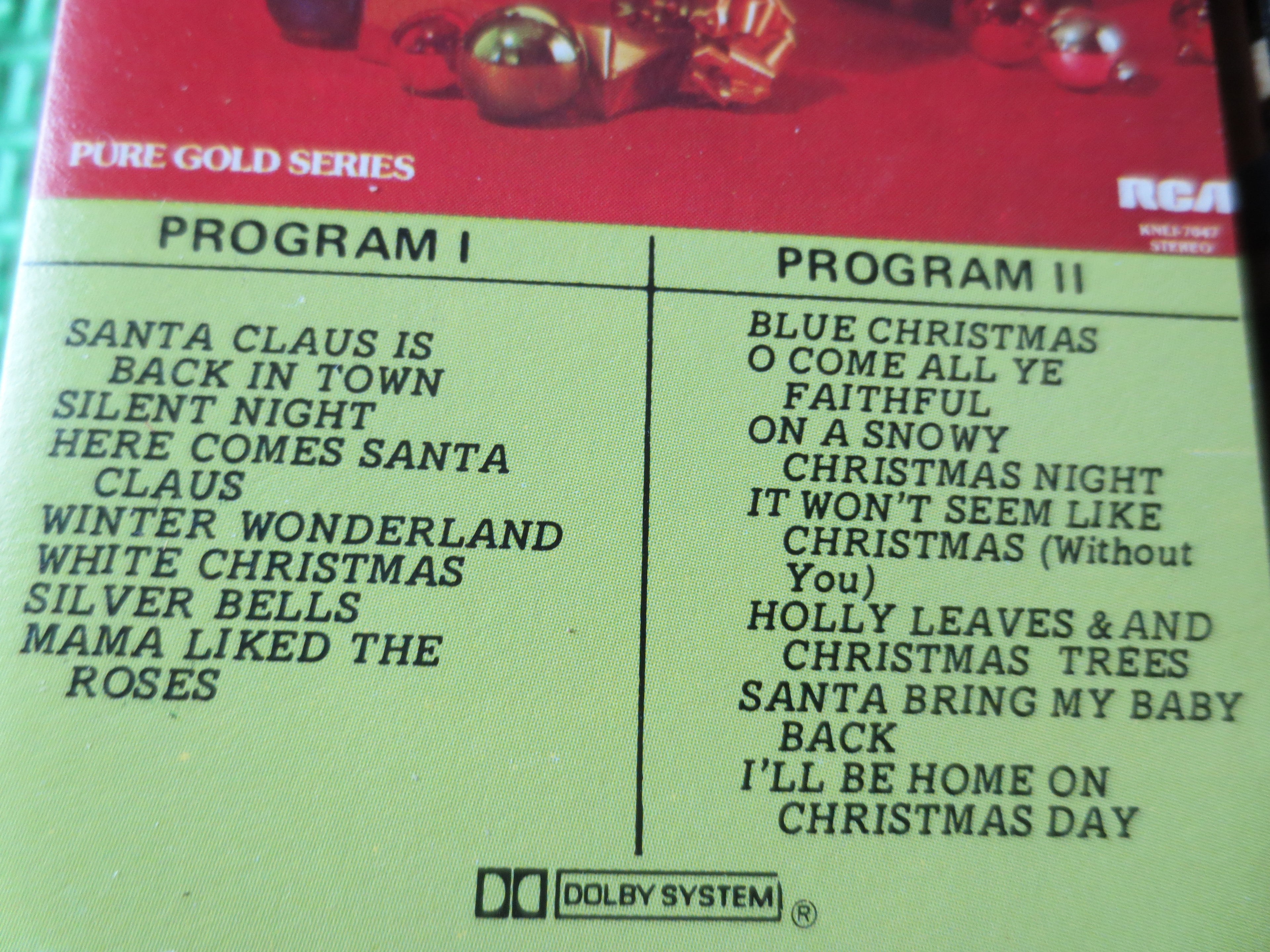Elvis Presley – Blue Christmas (1976) Cassette