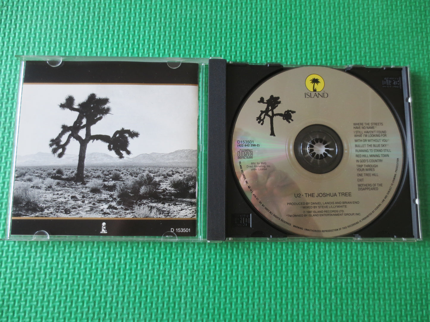 U2, The JOSHUA TREE, U2 Cd, U2 Compact Disc, U2 Album, U2 Lp, Rock Cd, Vintage Compact Disc, Rock Music Cd, 1987 Compact Discs