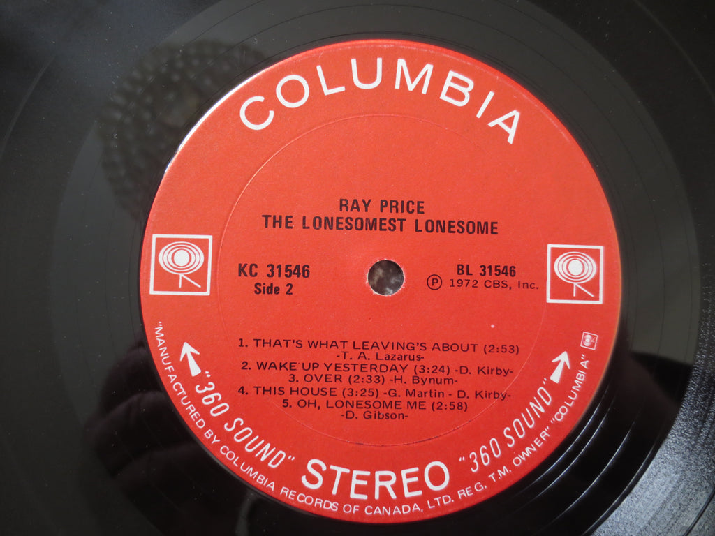 Ray Price – The Lonesomest Lonesome (1972) Vinyl LP