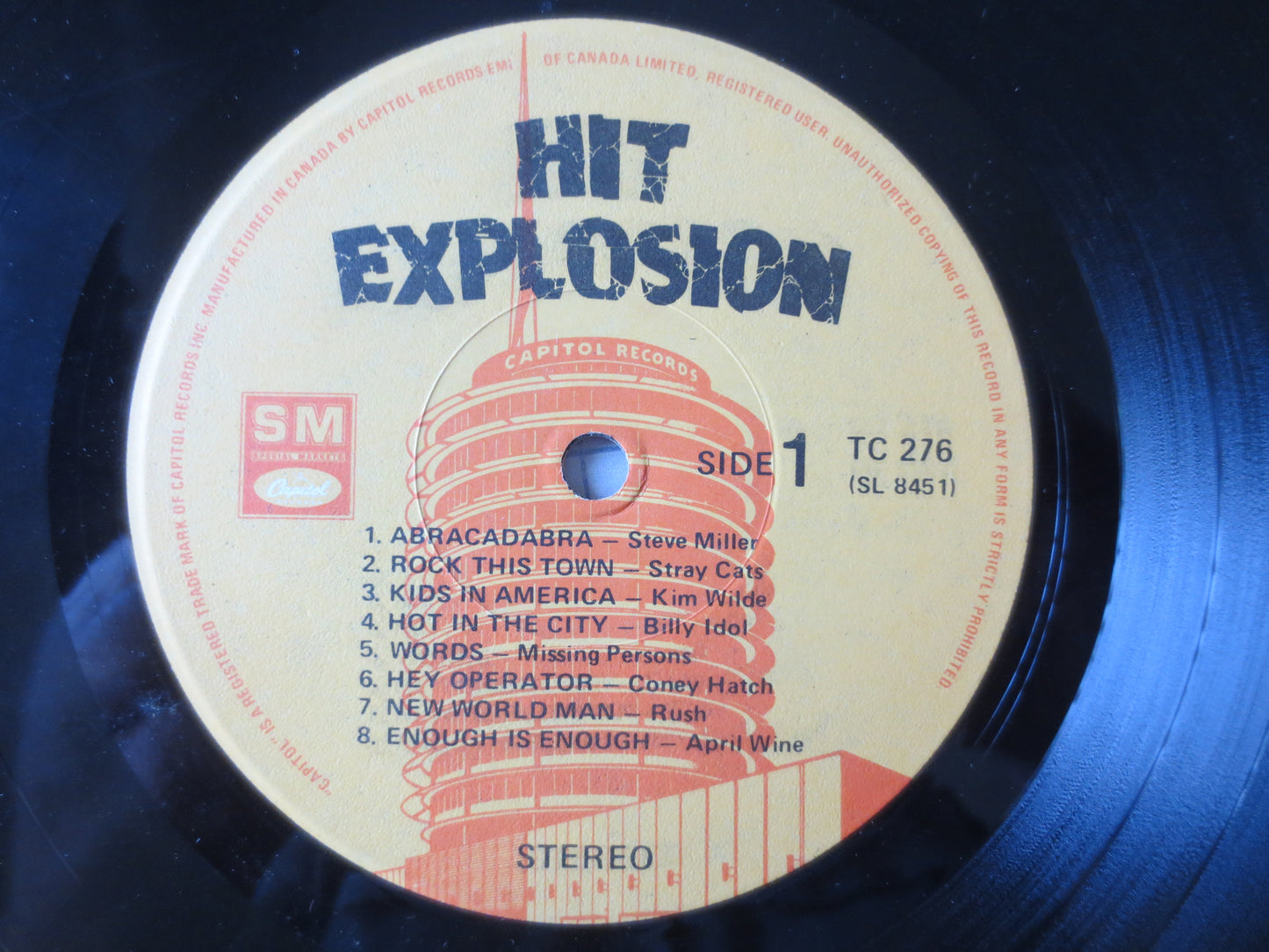 K-TEL Records, Hit EXPLOSION, K-TEL Album, Vintage Vinyl, K-Tel Lps, Stray Cats Lps, Spoons Lps, Streetheart, 1983 Records