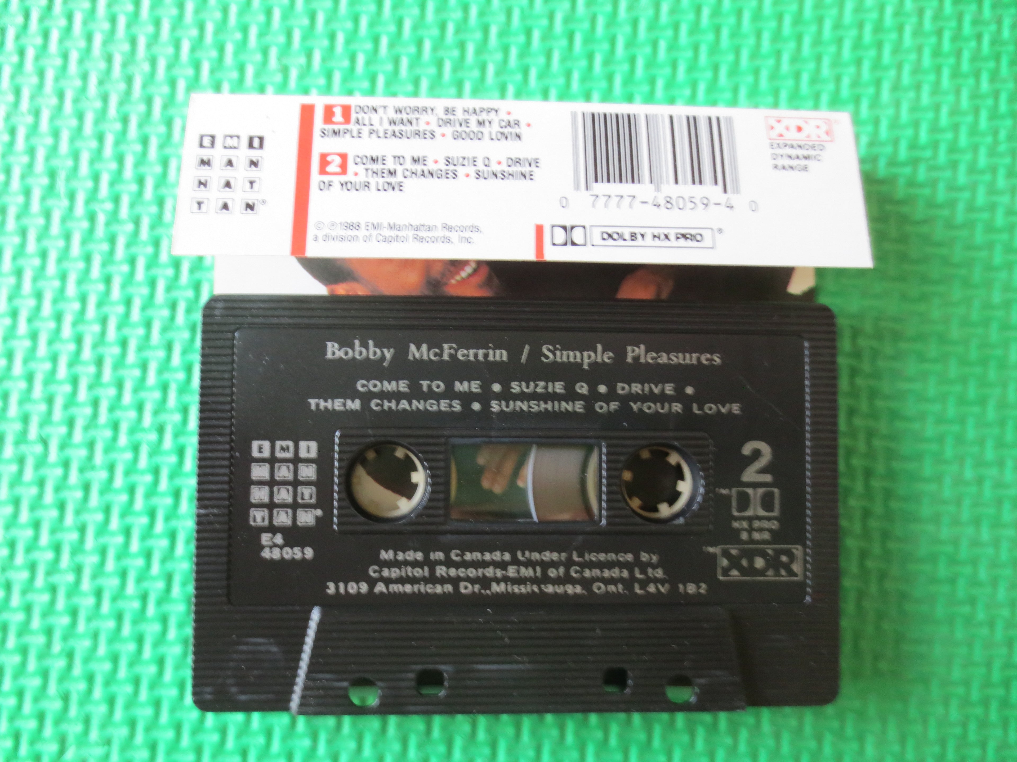 Bobby McFerrin – Simple Pleasures (1988) Cassette