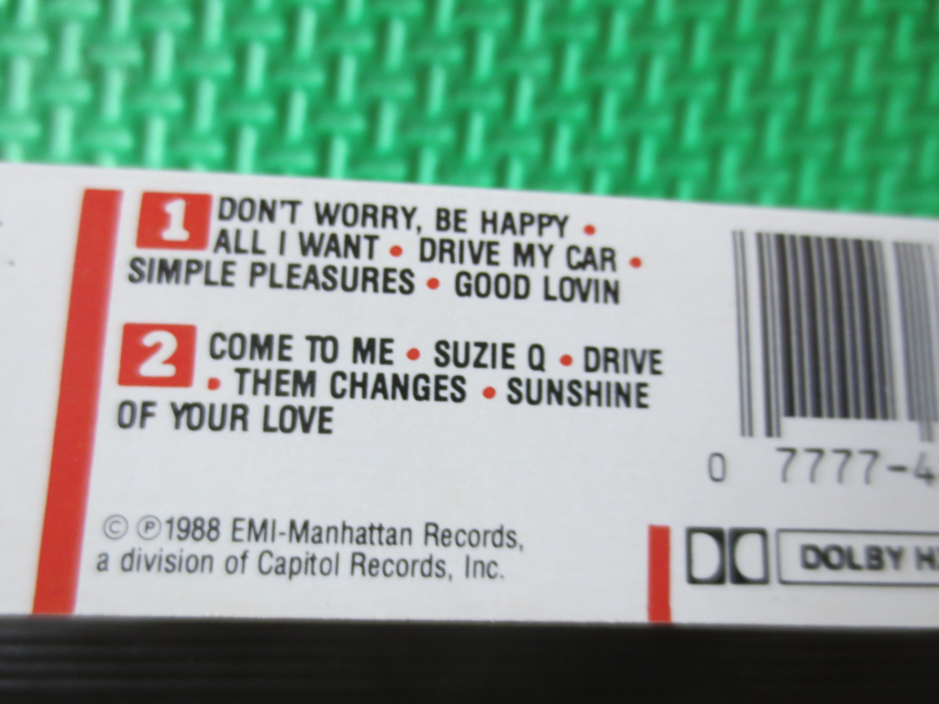 Bobby McFerrin – Simple Pleasures (1988) Cassette