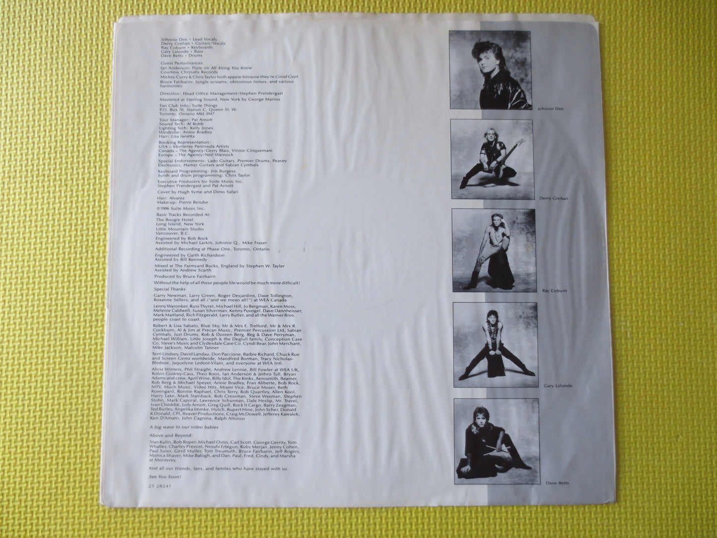 HONEYMOON SUITE, The Big PRIZE, Honeymoon Suite Lp, Rock Records, Vinyl Record, Rock Albums, Rock Lps, Vinyl Lp, 1985 Records