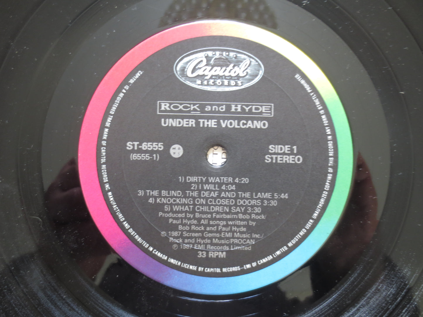 ROCK and HYDE, Paul HYDE Records, Bob Rock Records, Paul Hyde Albums, The Payolas Records, Vintage Vinyl, 1987 Records