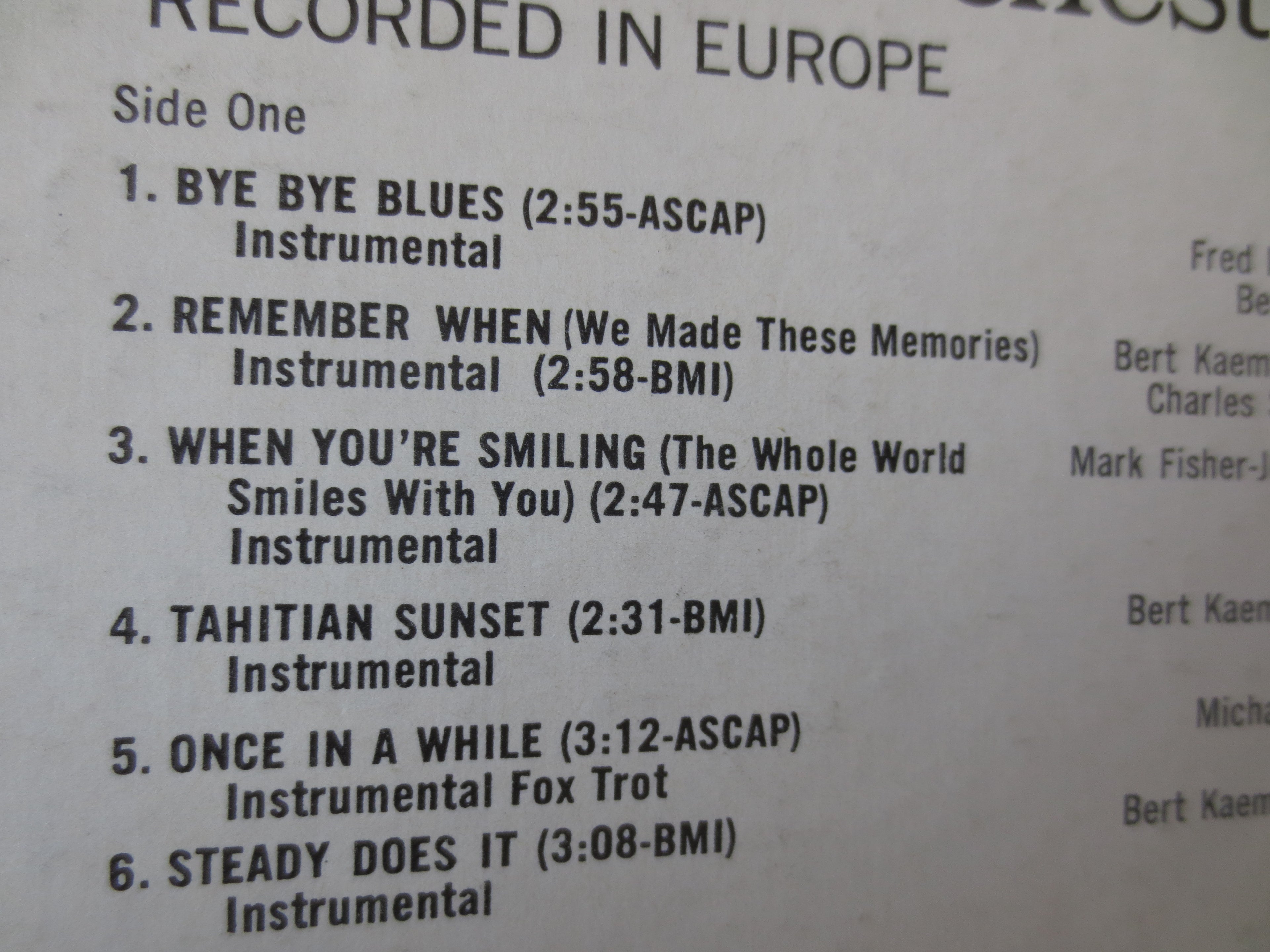 Bert Kaempfert – Bye Bye Blues (1965) Vinyl LP