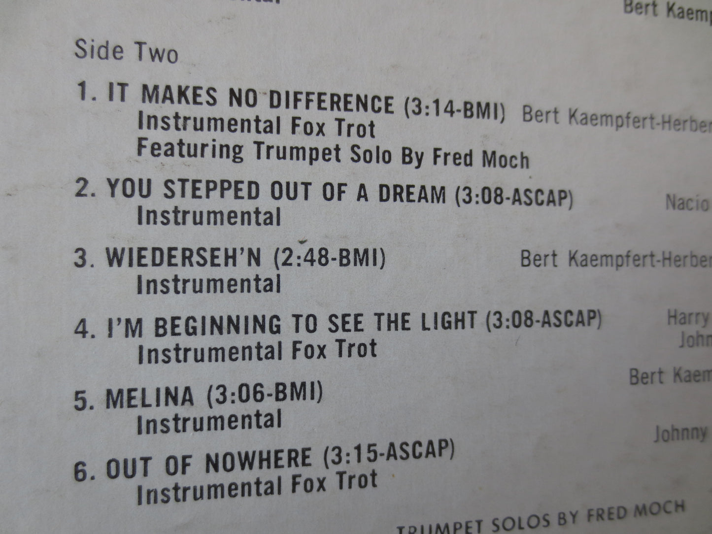 BERT KAEMPFERT, BYE Bye Blues, Bert Kaempfert Album, Jazz Records, Jazz Album, Bert Kaempfert Music, lps, 1965 Records