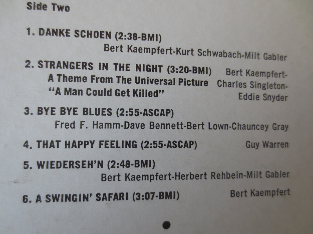 Bert Kaempfert – Bert Kaempfert's Greatest Hits (1966) Vinyl LP