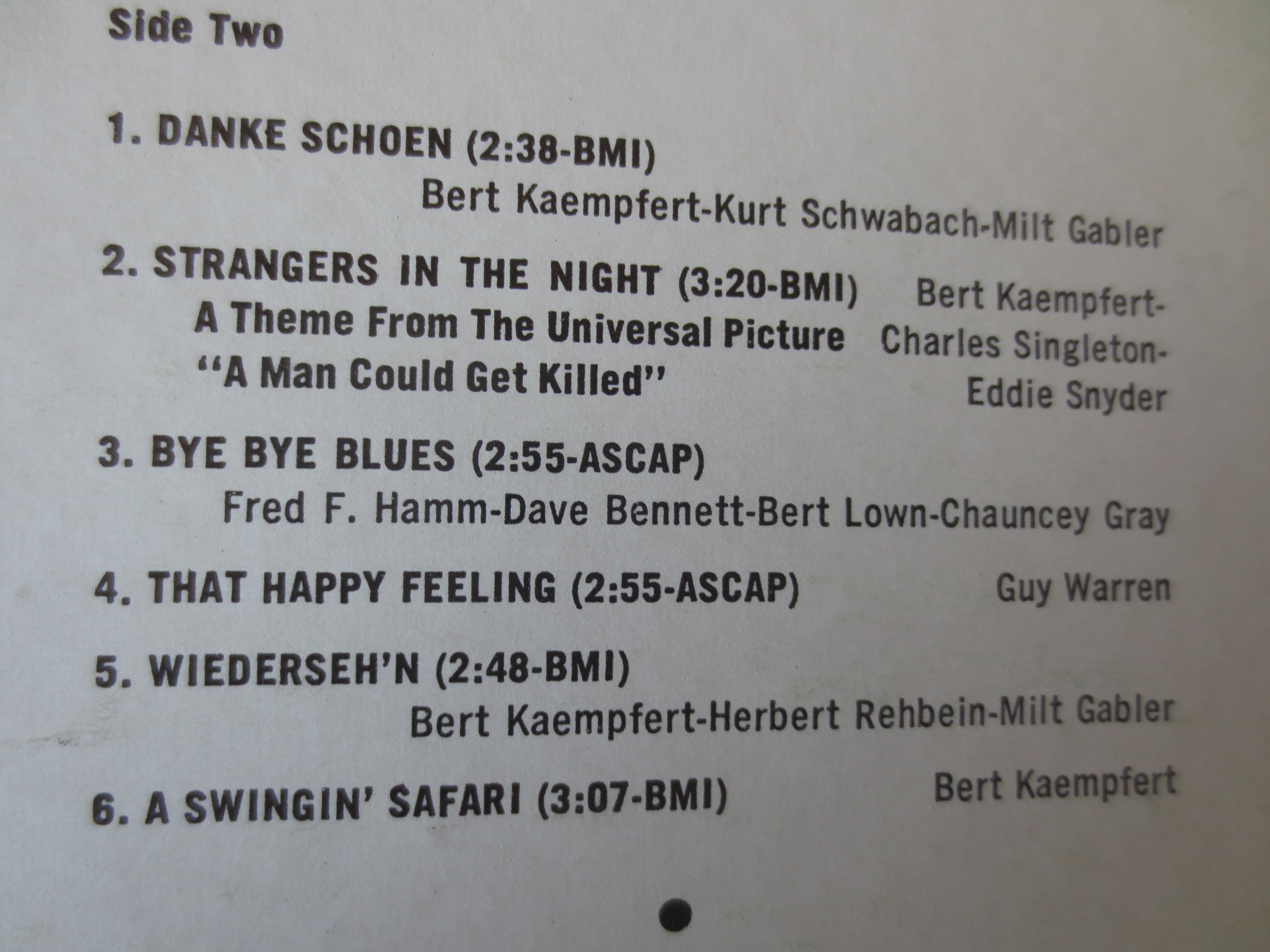Bert Kaempfert – Bert Kaempfert's Greatest Hits (1966) Vinyl LP
