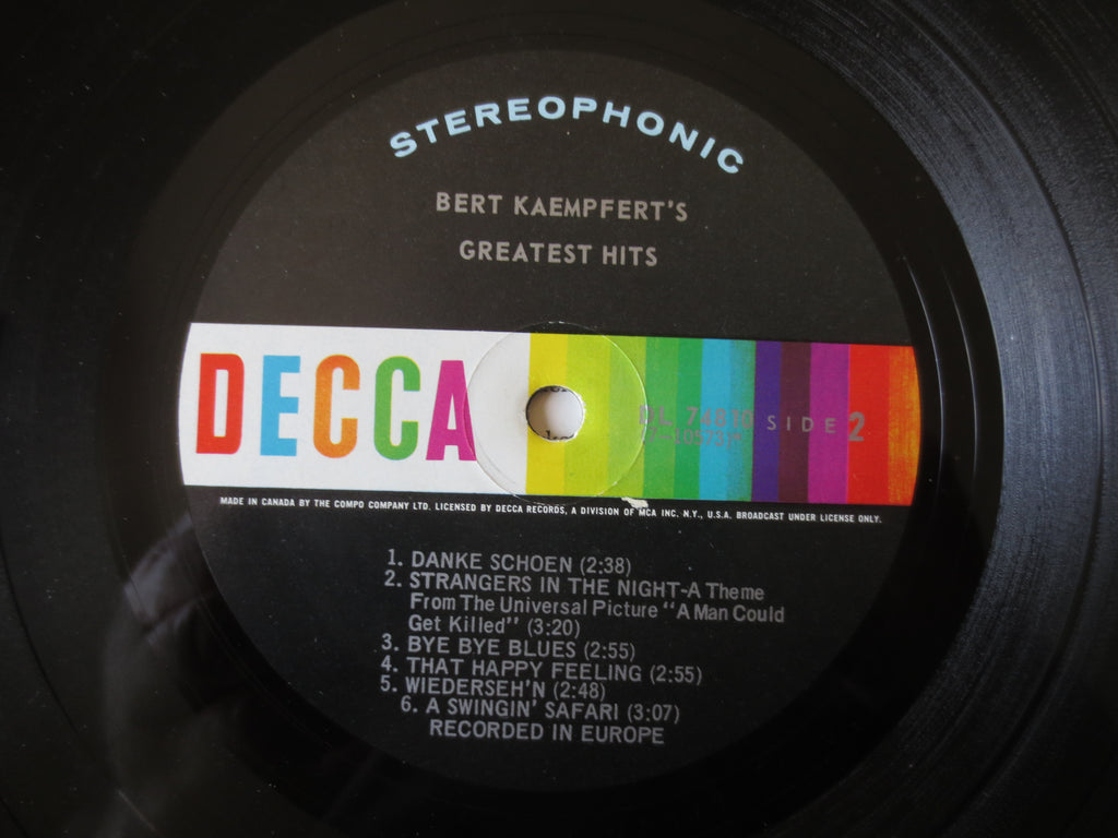 Bert Kaempfert – Bert Kaempfert's Greatest Hits (1966) Vinyl LP