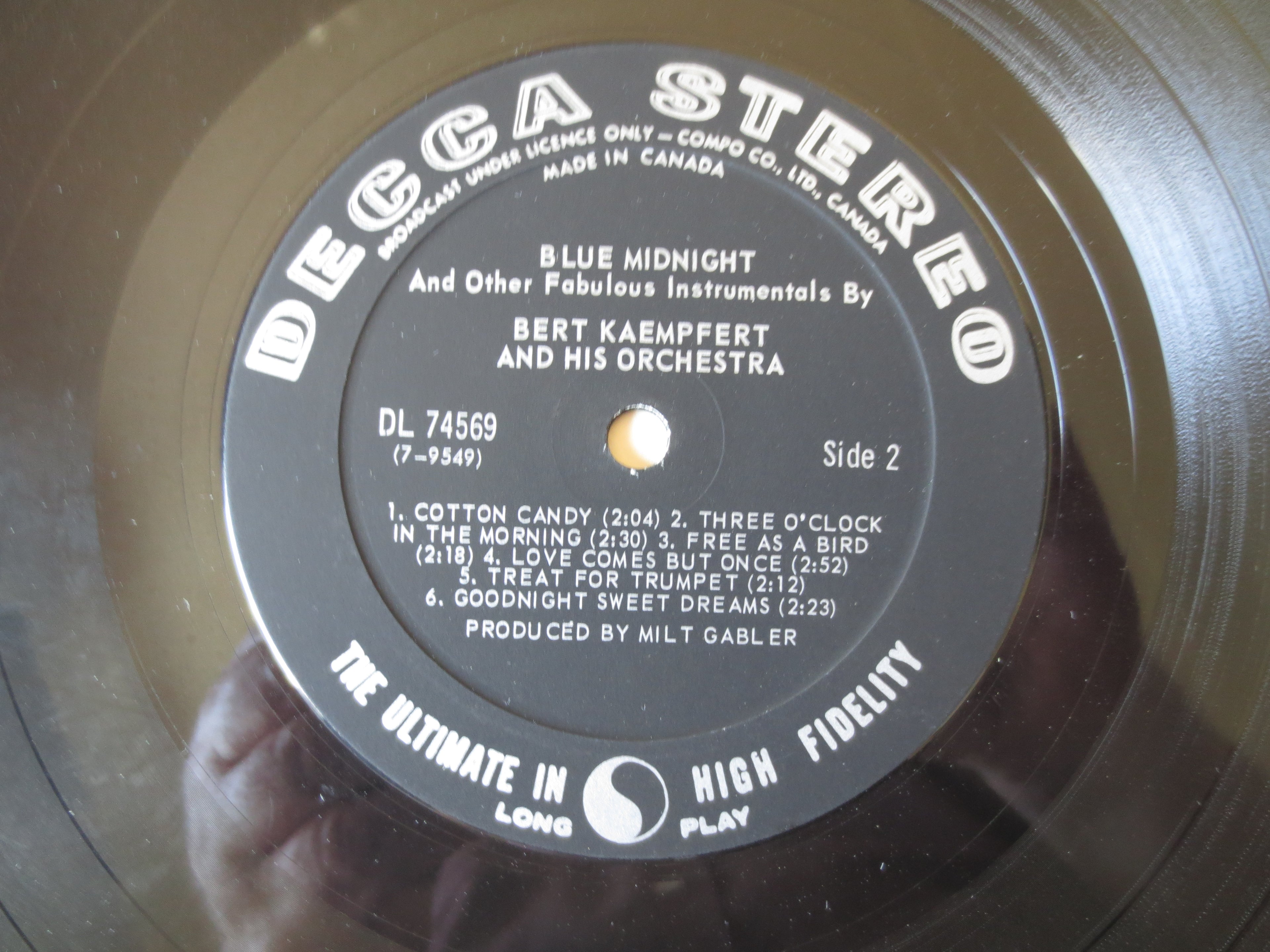 Bert Kaempfert – Blue Midnight (1961) Vinyl LP