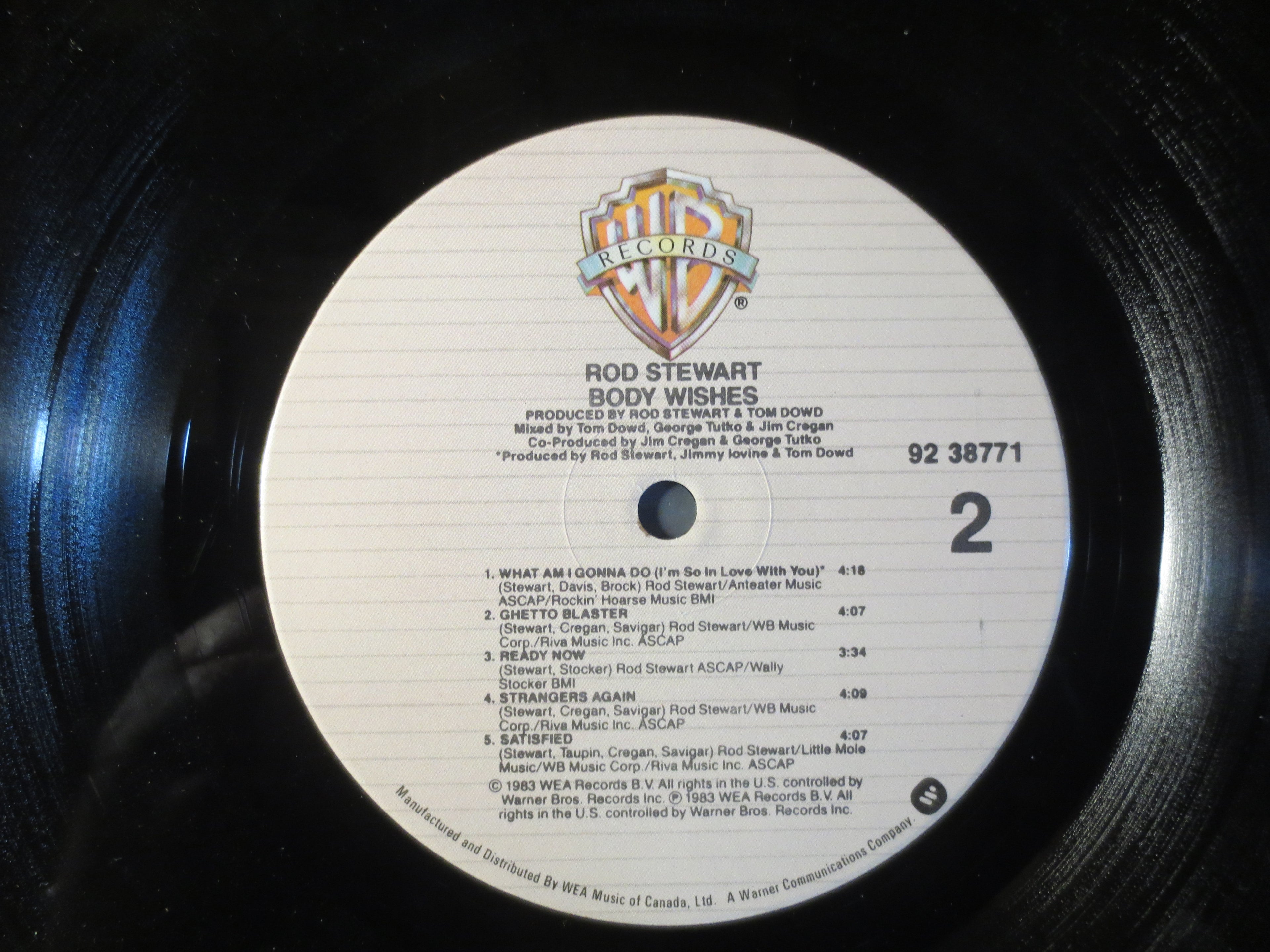 Rod Stewart – Body Wishes (1983) Vinyl LP