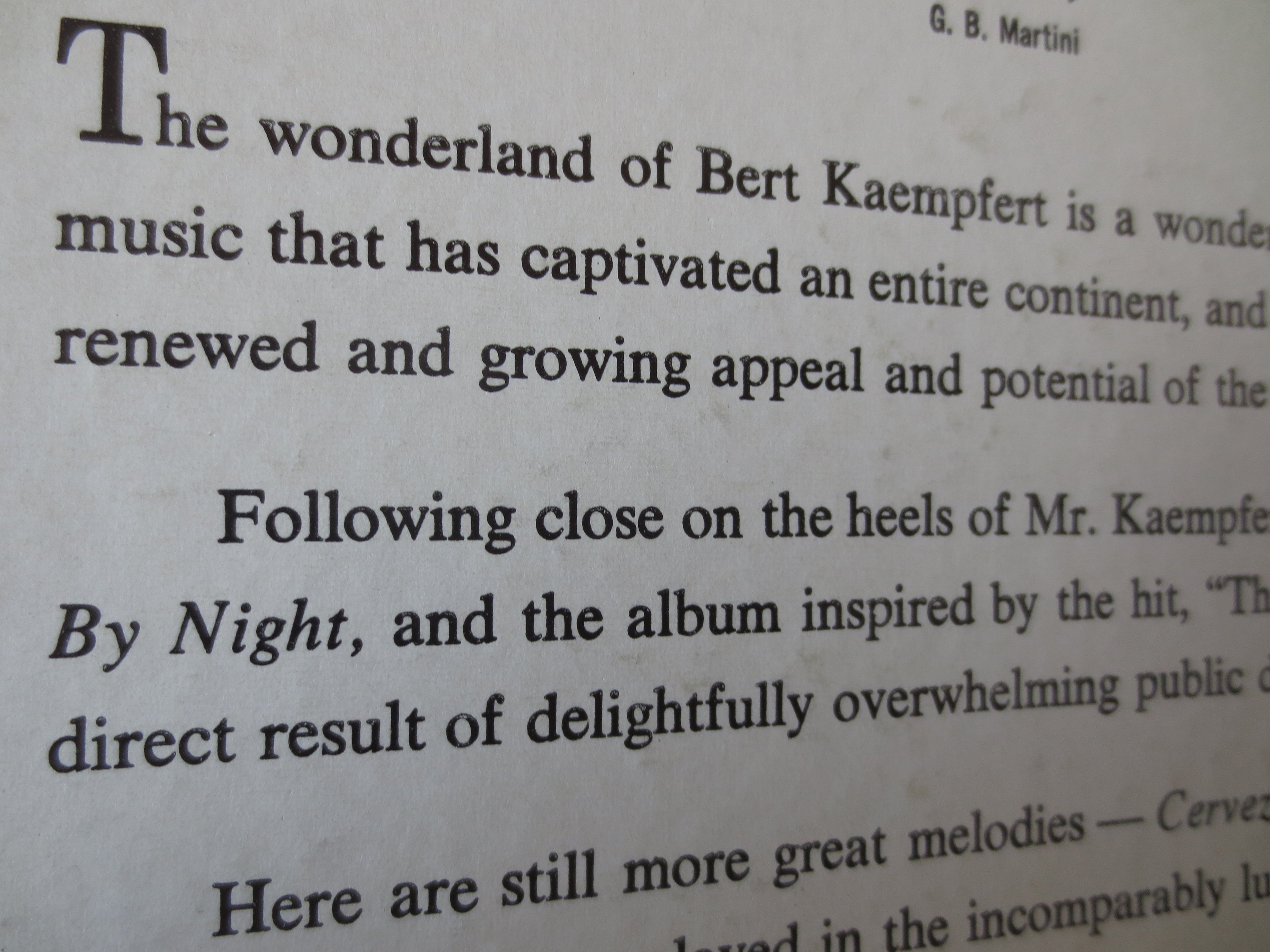 Bert Kaempfert – The Wonderland Of (1961) Vinyl LP