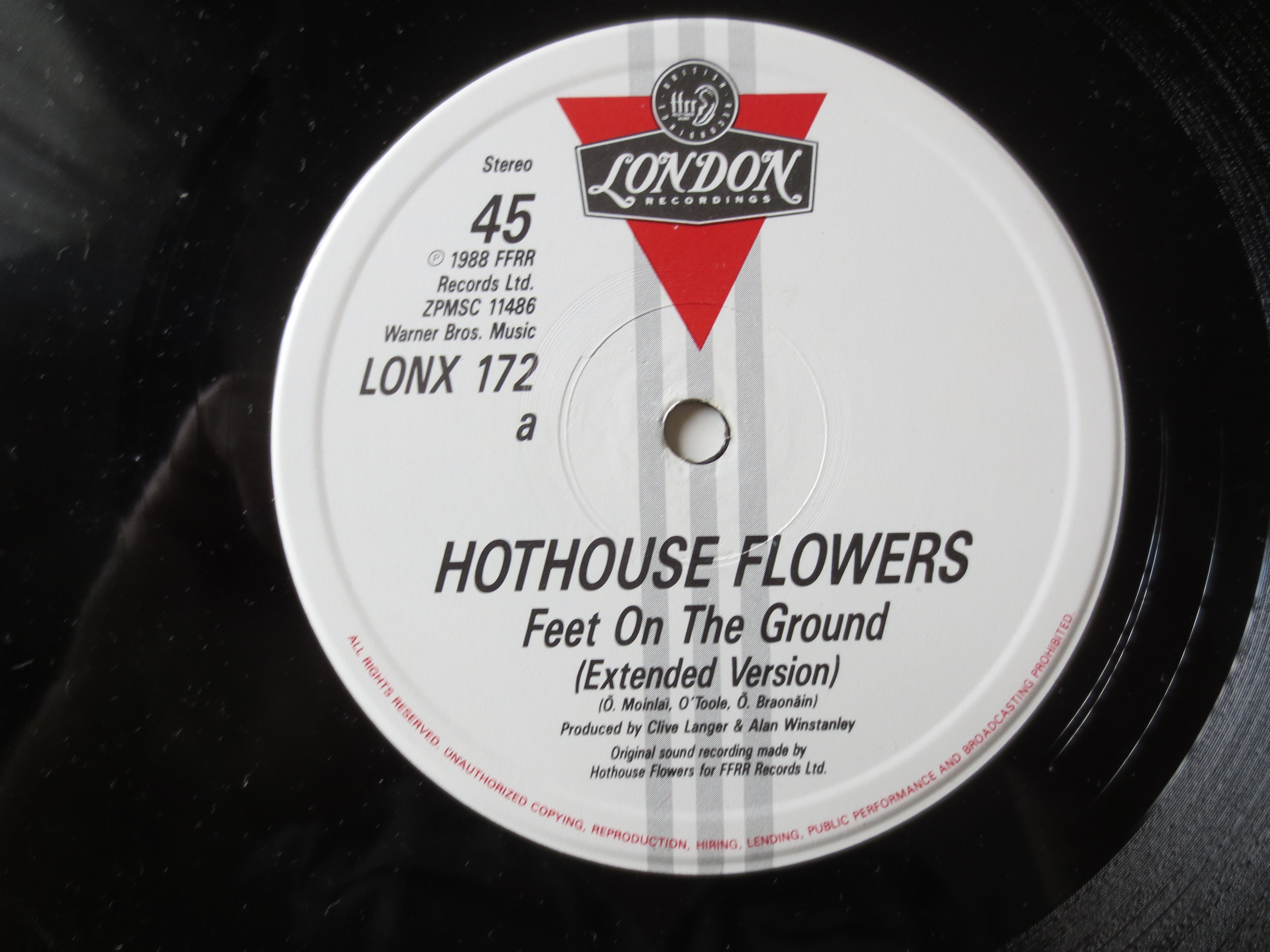 Hothouse Flowers – Feet on the Ground (1988) Vinyl EP