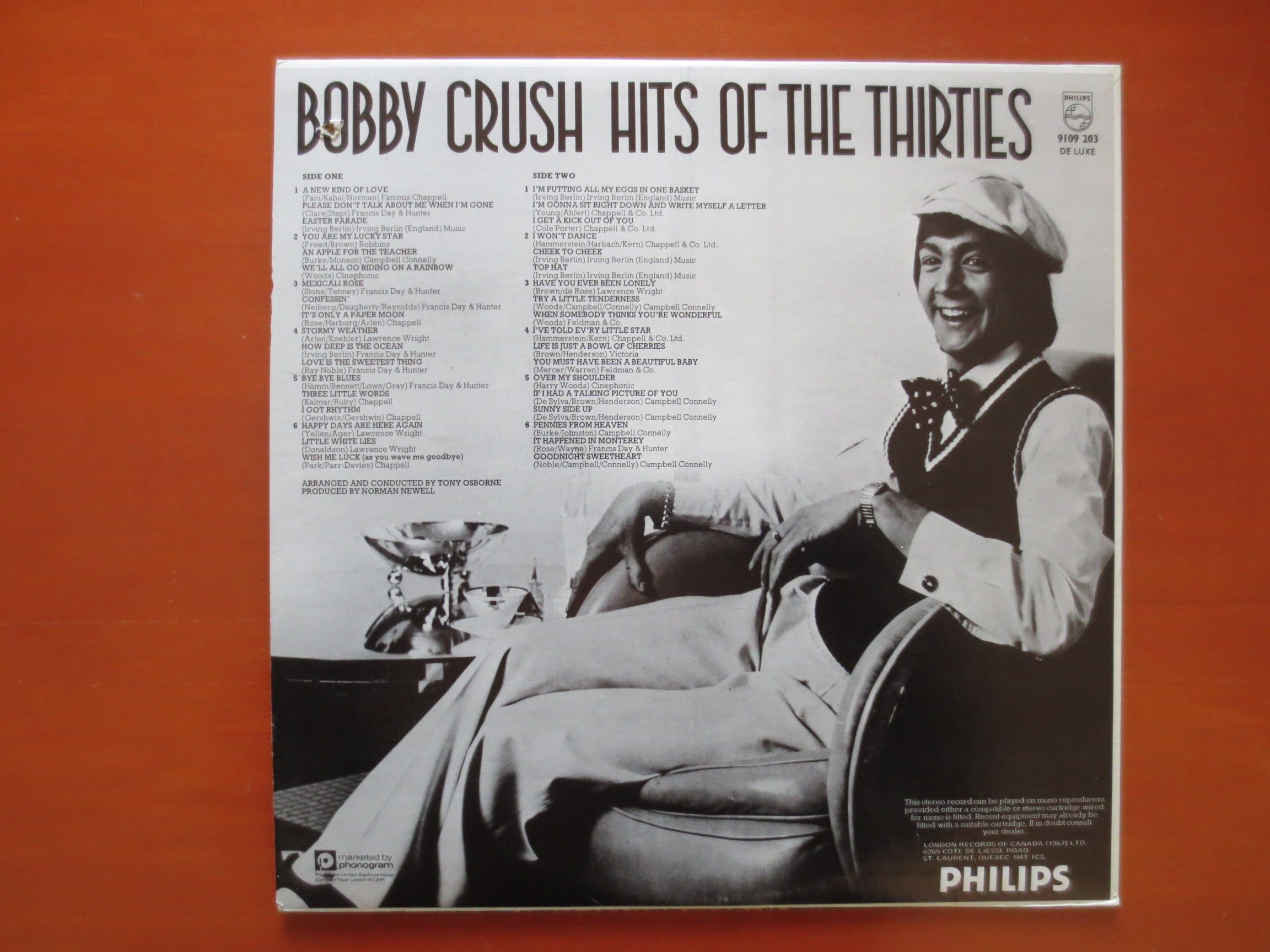 Bobby Crush – Hits of the Thirties (1975) Vinyl LP