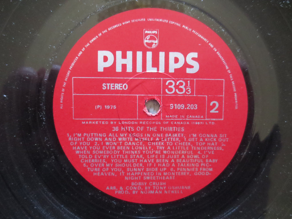 Bobby Crush – Hits of the Thirties (1975) Vinyl LP