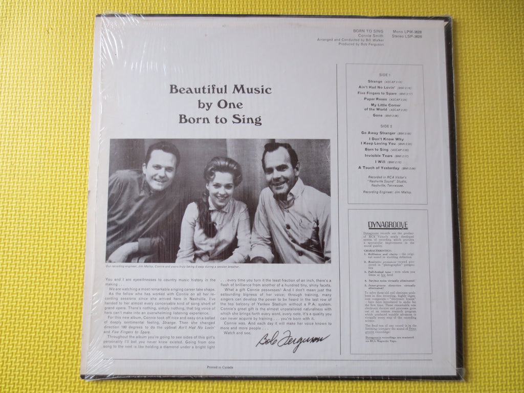 Connie Smith – Born to Sing (1966) Vinyl LP