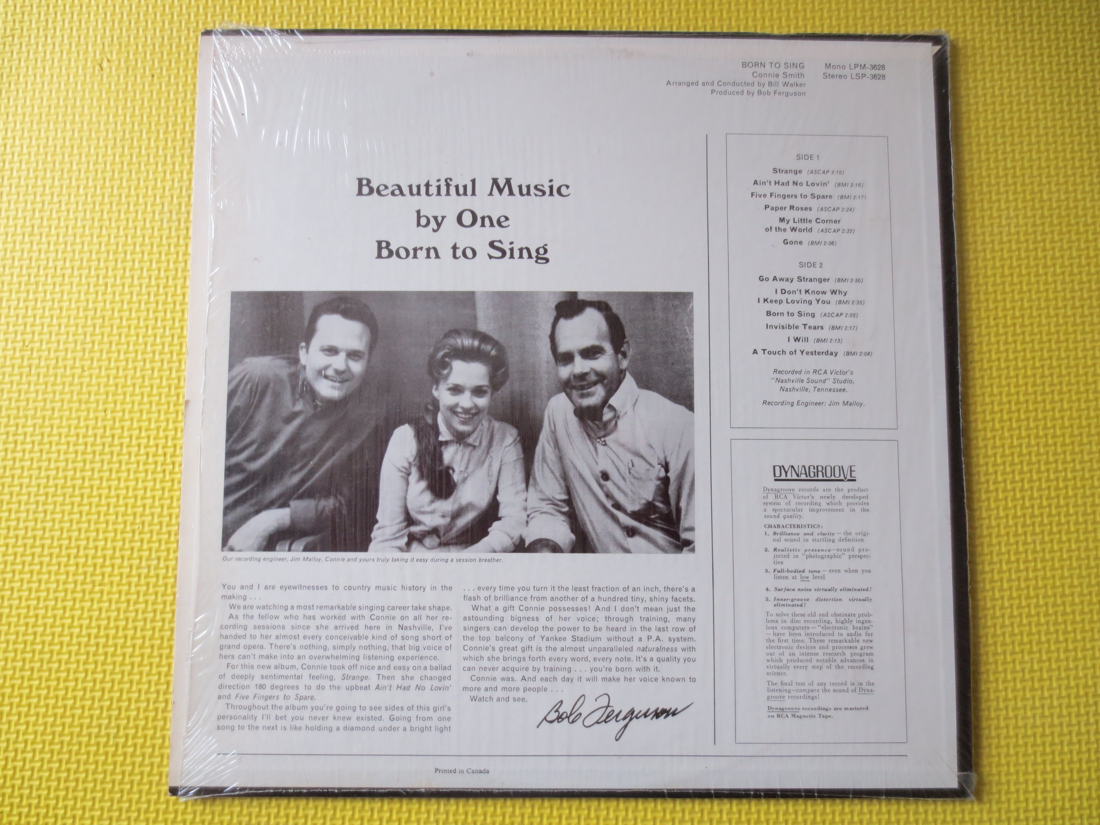 Connie Smith – Born to Sing (1966) Vinyl LP