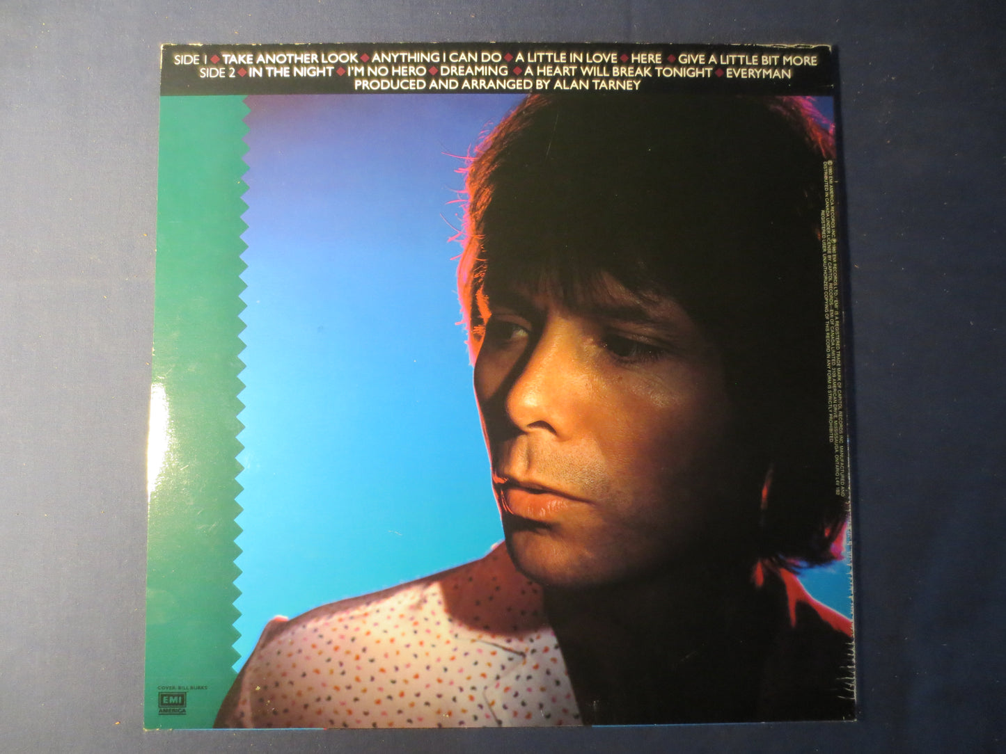 CLIFF RICHARD, I'm No HERO, Cliff Richard Record, Cliff Richard Album, Cliff Richard Lp, Rock Records, Lps, 1980 Records