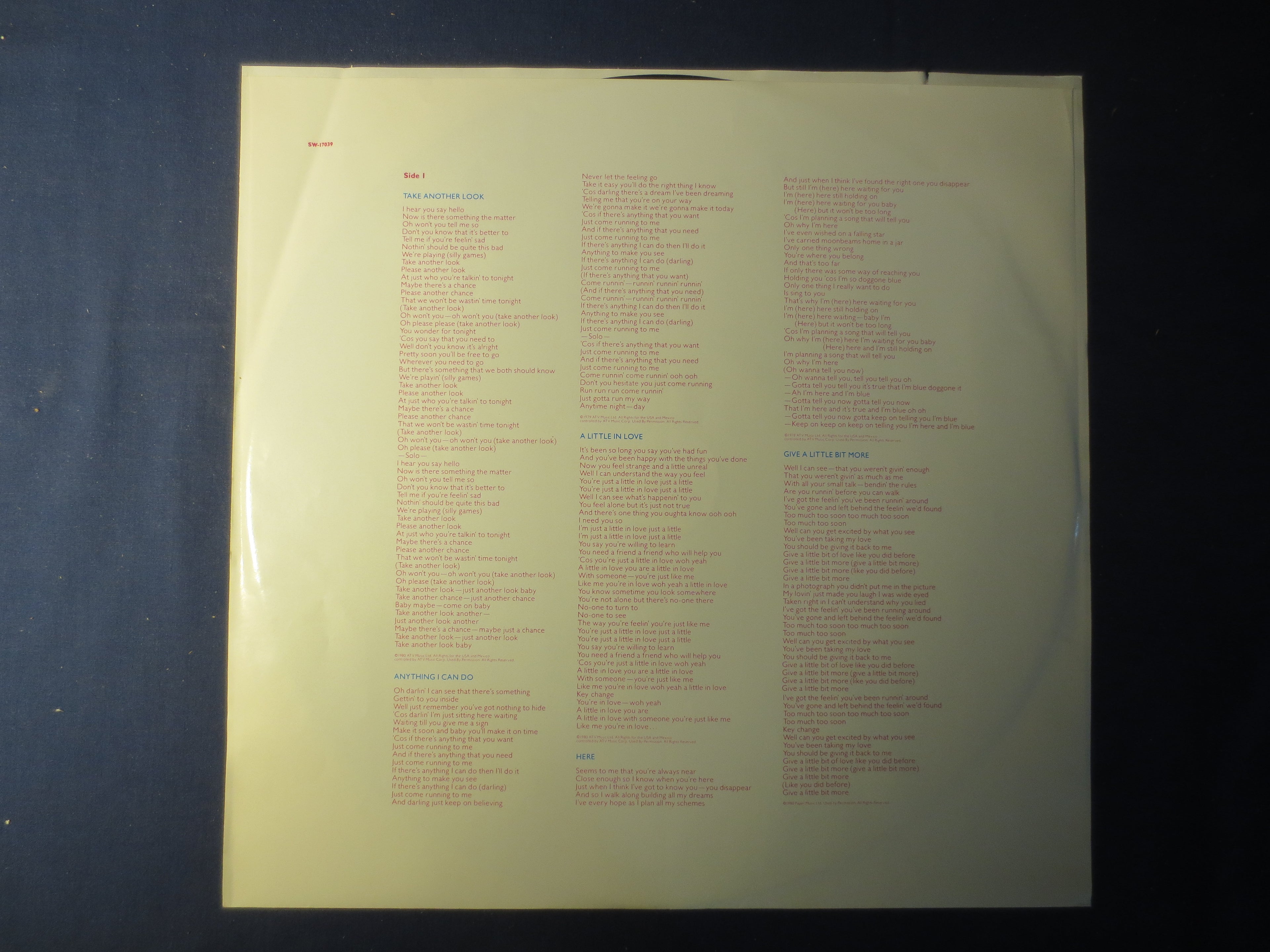 Cliff Richard – I'm No Hero (1980) [Vinyl LP]