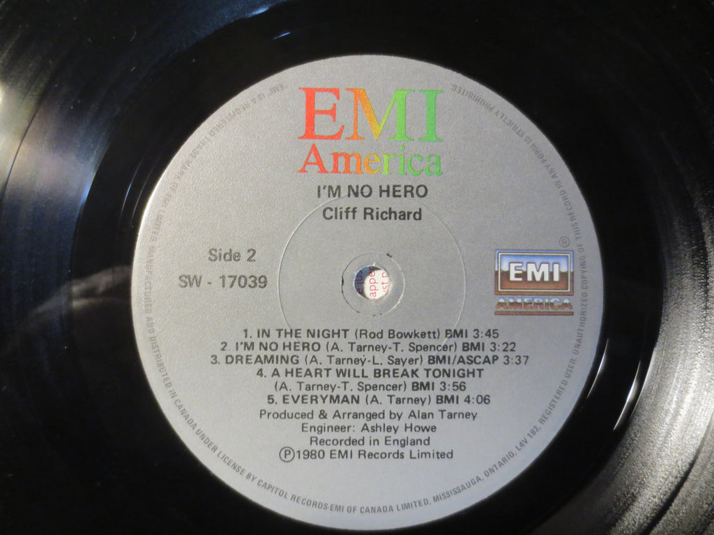 Cliff Richard – I'm No Hero (1980) [Vinyl LP]