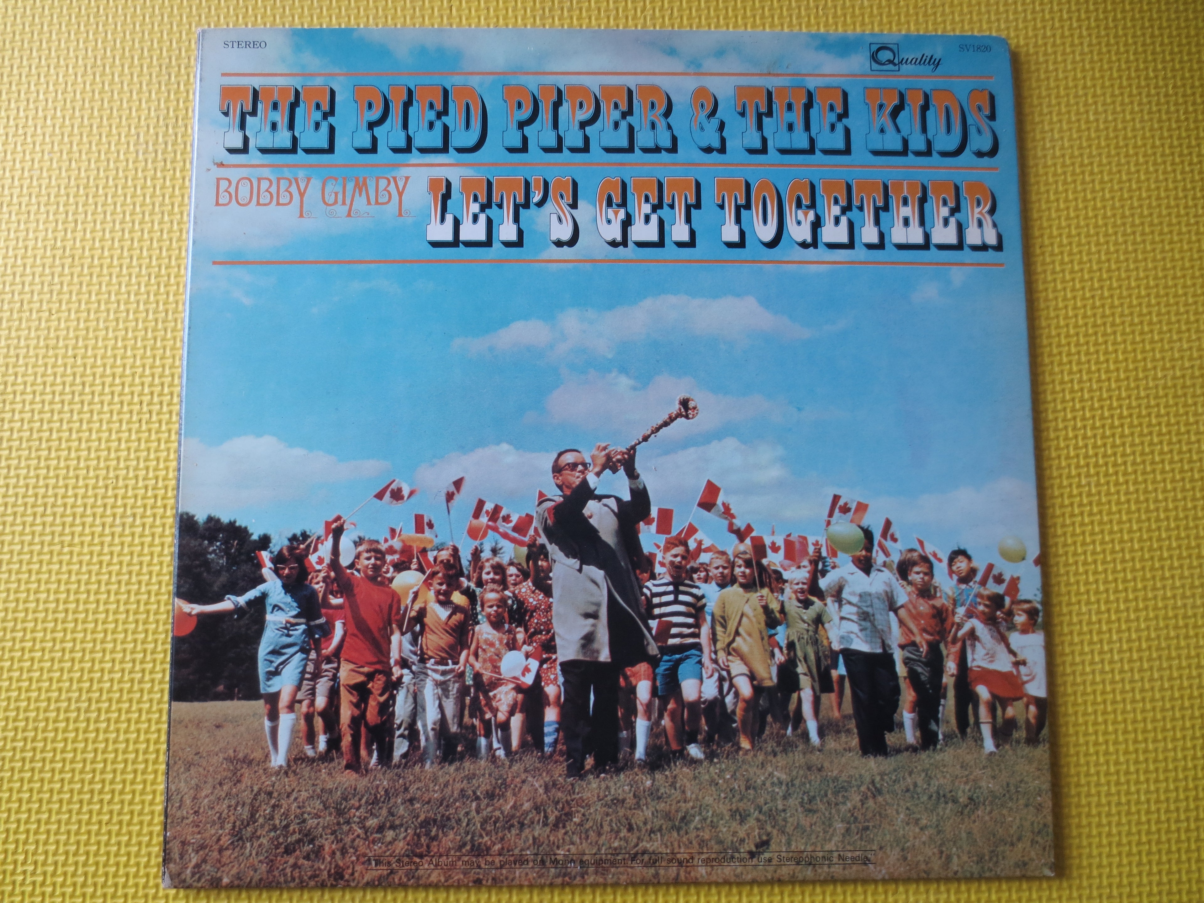 Bobby Gimby – The Pied Piper and the Kids (1968) Vinyl LP