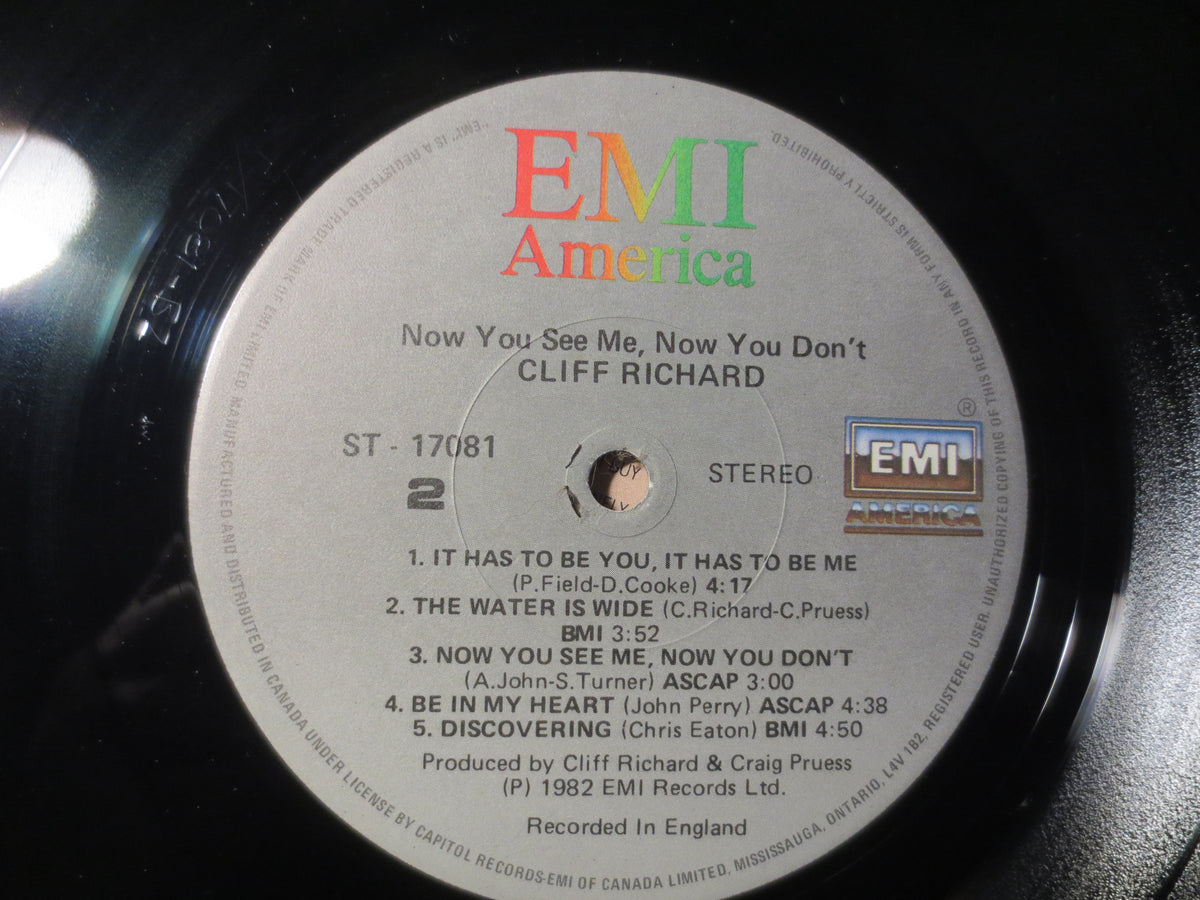 Cliff Richard – Now You See Me...Now You Don't (1982) Vinyl LP