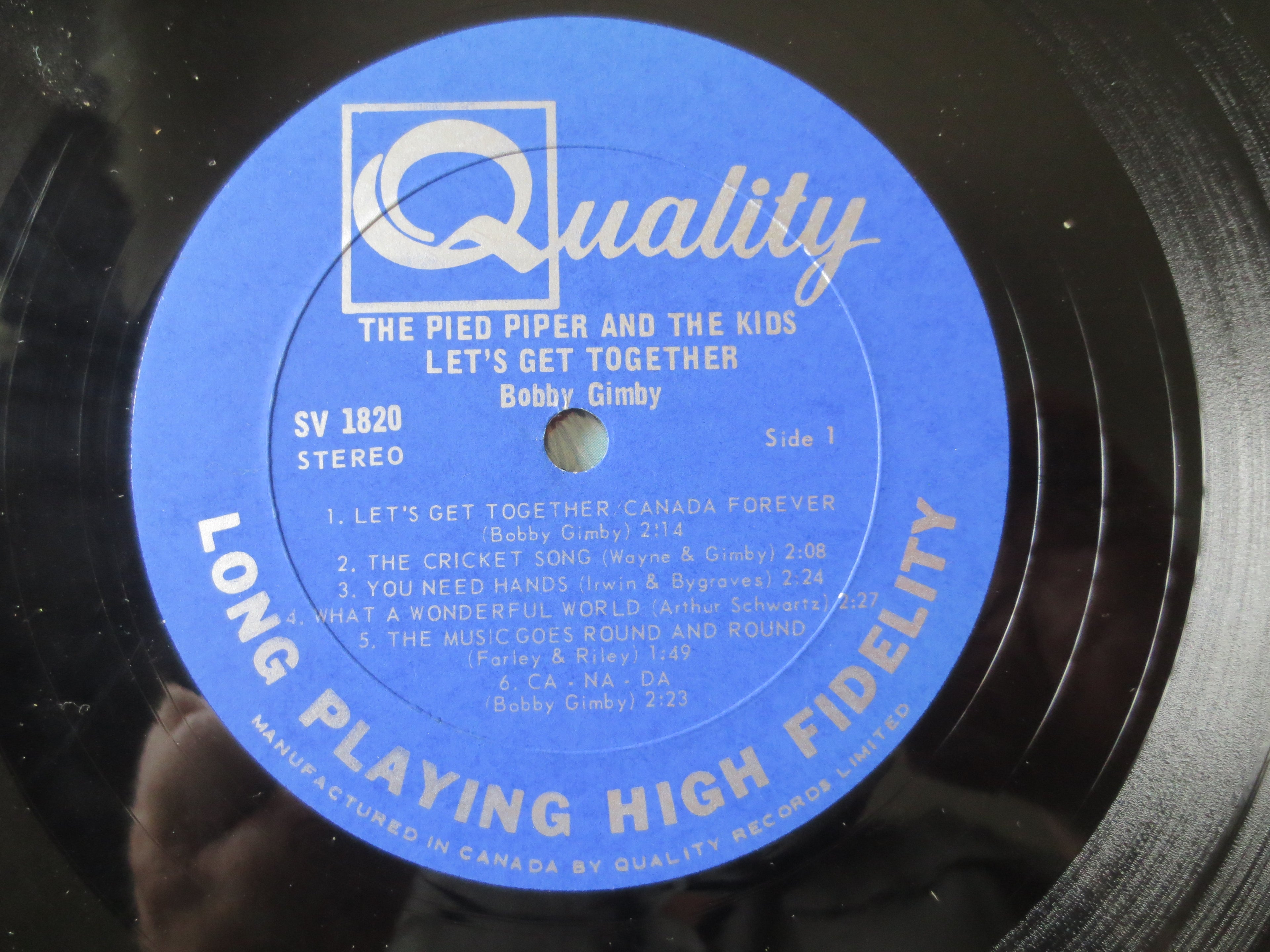 Bobby Gimby – The Pied Piper and the Kids (1968) Vinyl LP