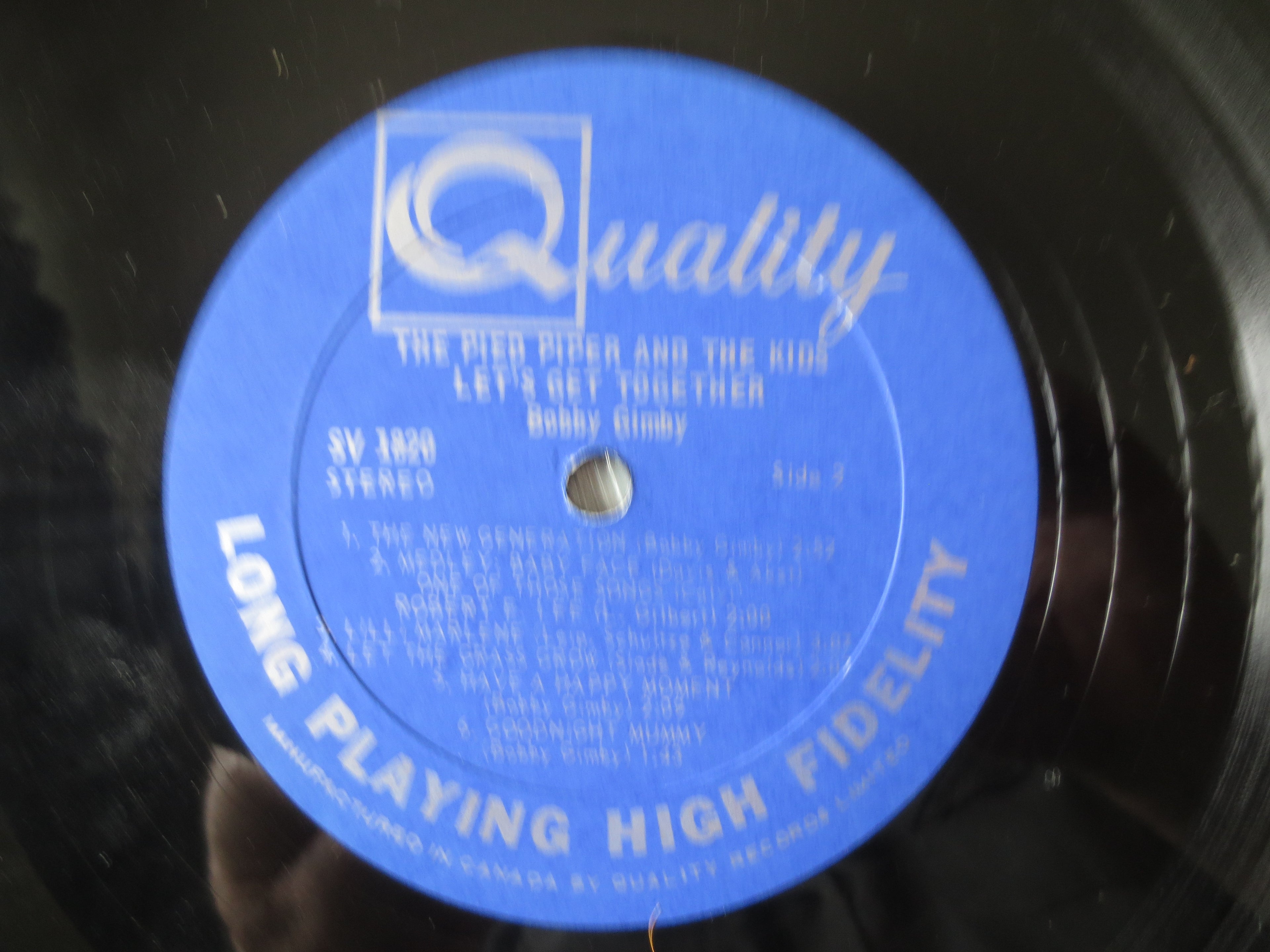 Bobby Gimby – The Pied Piper and the Kids (1968) Vinyl LP