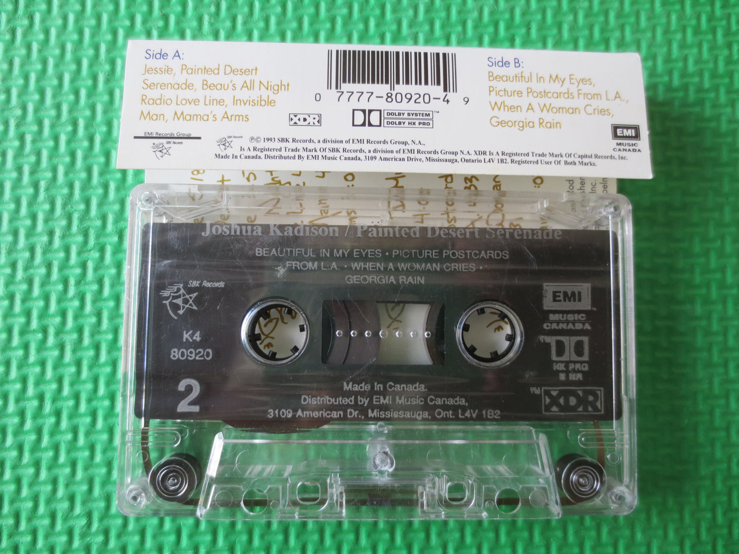 JOSHUA KADISON, PAINTED Desert Serenade, Joshua Kadison Tapes, Tapes, Folk Music Cassette, Cassette Music, 1993 Cassette